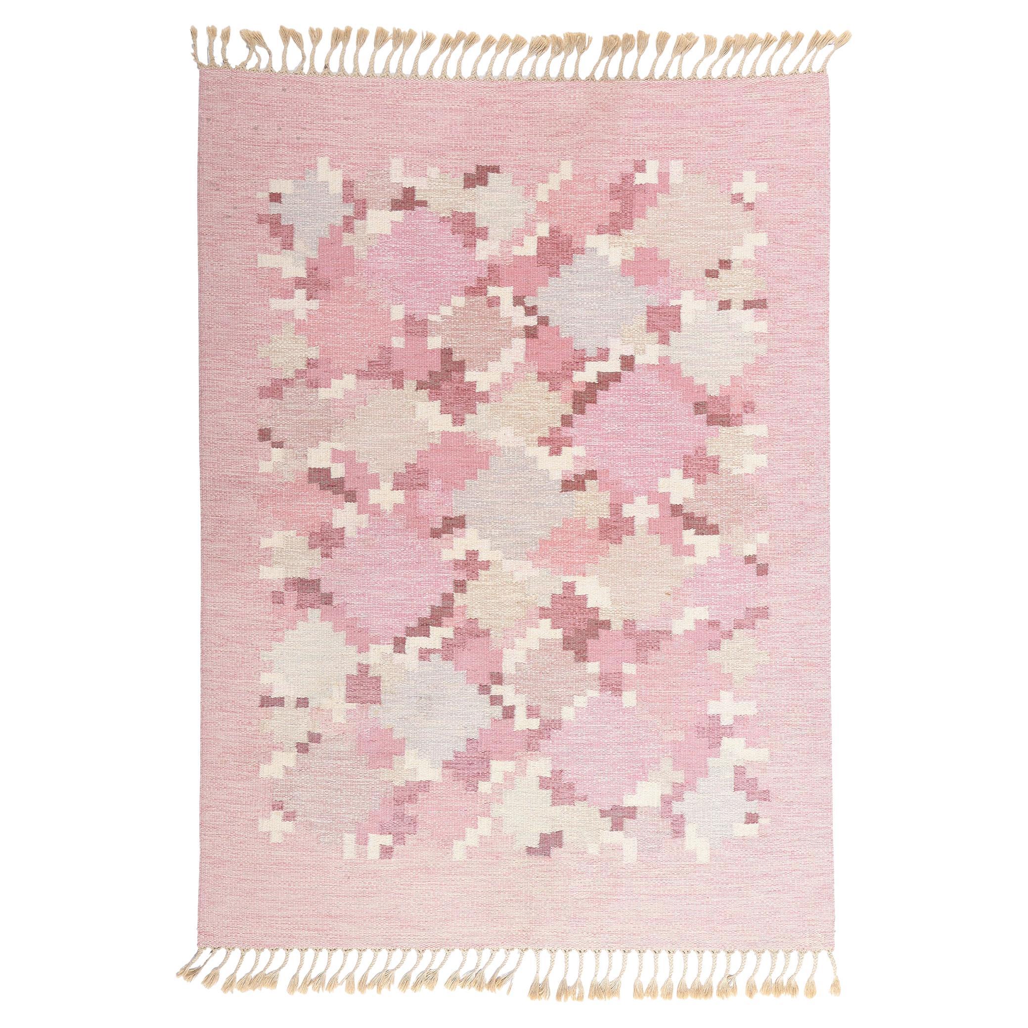 Ingegerd Silow
s Barken Reverie: A Vintage Swedish Rollakan Masterpiece of Grace