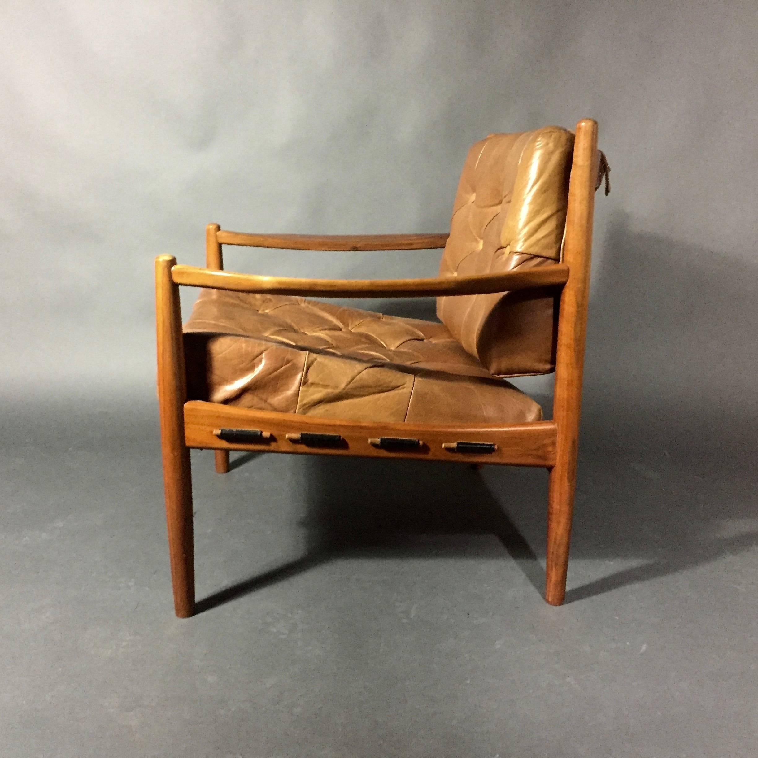 Ingemar Thillmark Läckö Hög Lounge Chair, OPE, Sweden, 1960s In Good Condition For Sale In Hudson, NY