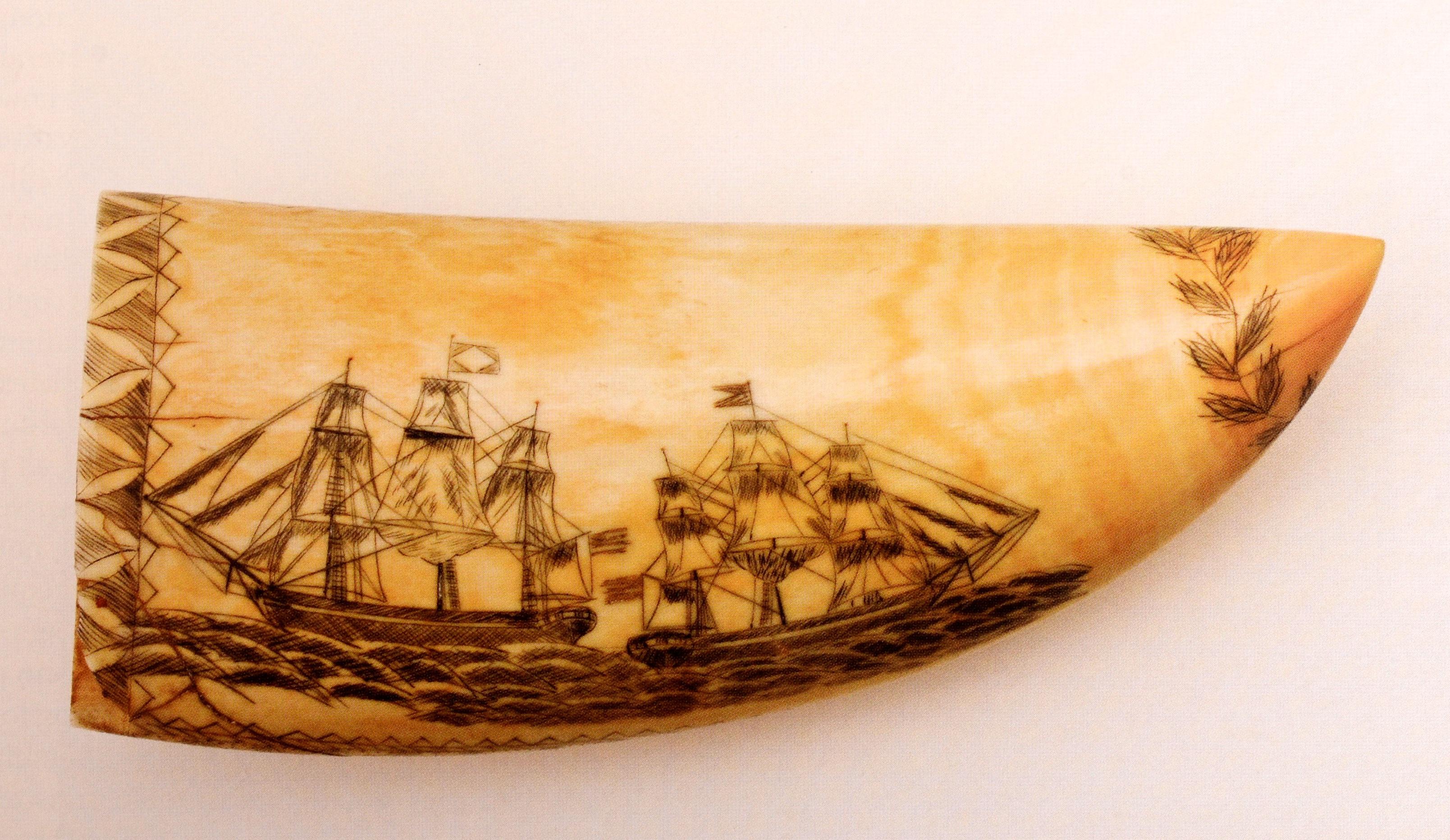 Geniale Erfindungen, kurios geschnitzte Scrimshaws, New Bedford Whaling Museum im Angebot 8
