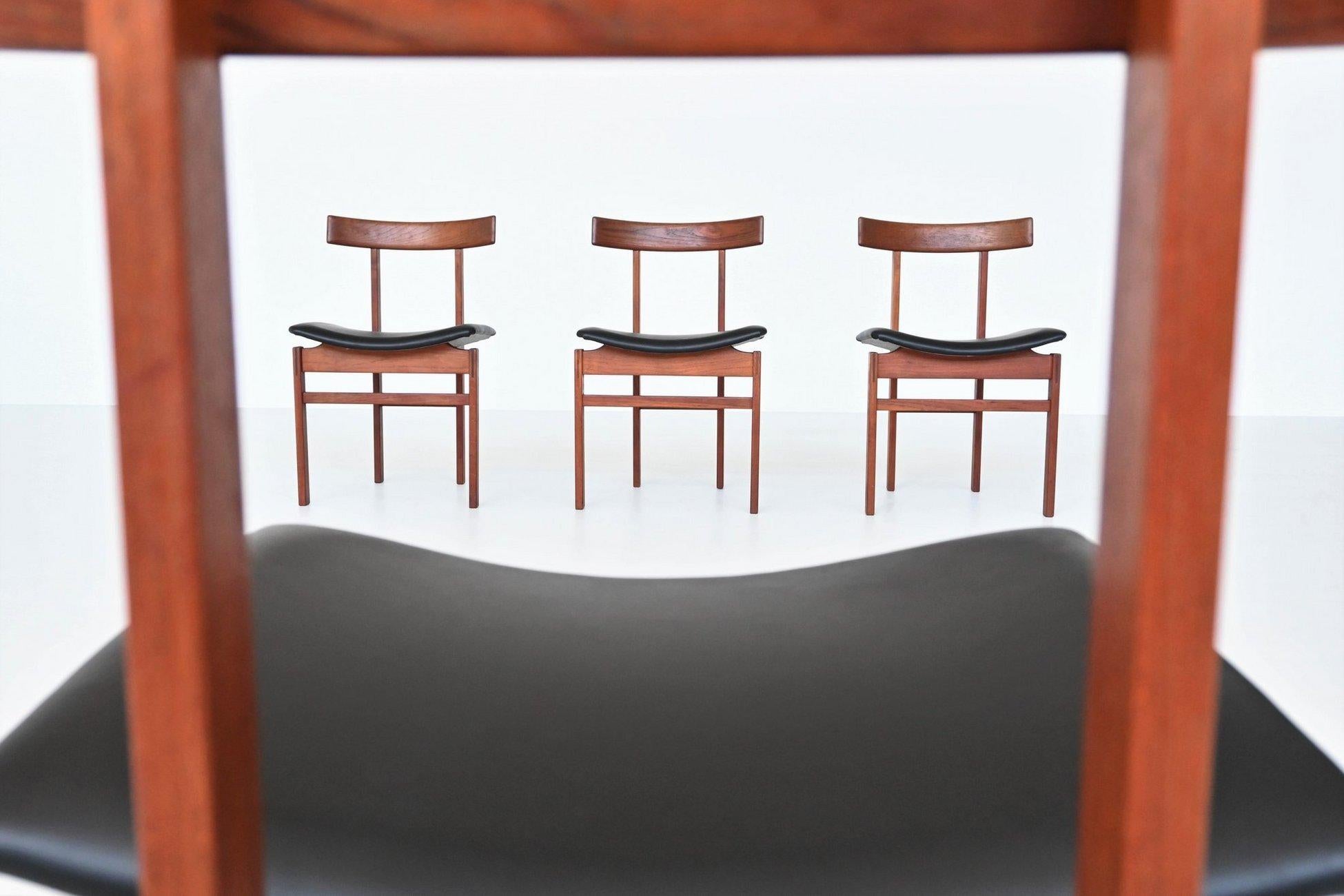 Inger Klingenberg #193 Sillas de comedor de teca France & Son Dinamarca 1960 en venta 3