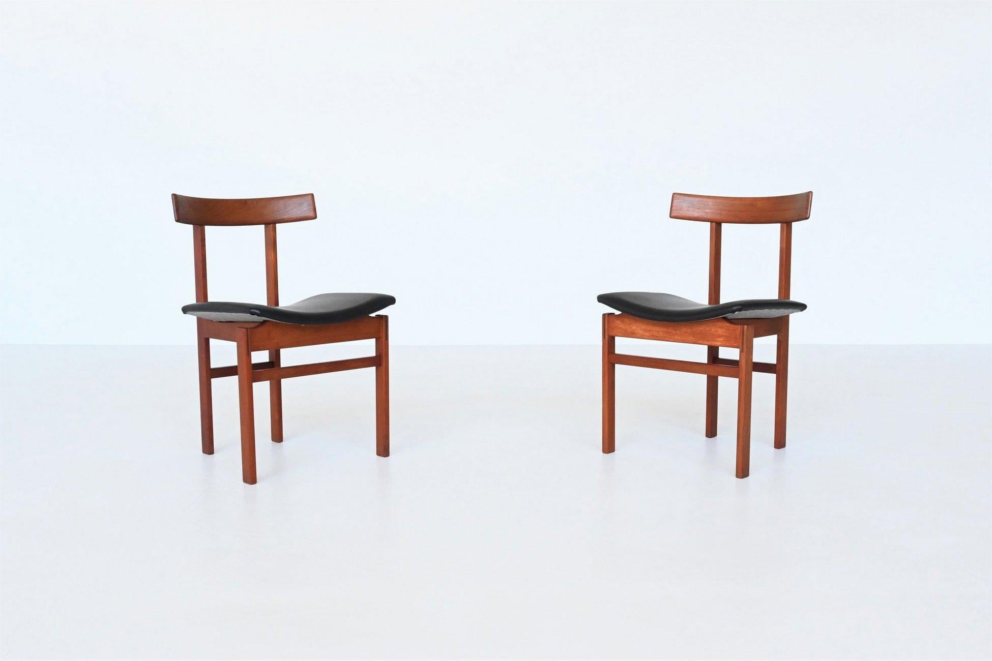 Inger Klingenberg #193 Sillas de comedor de teca France & Son Dinamarca 1960 en venta 5