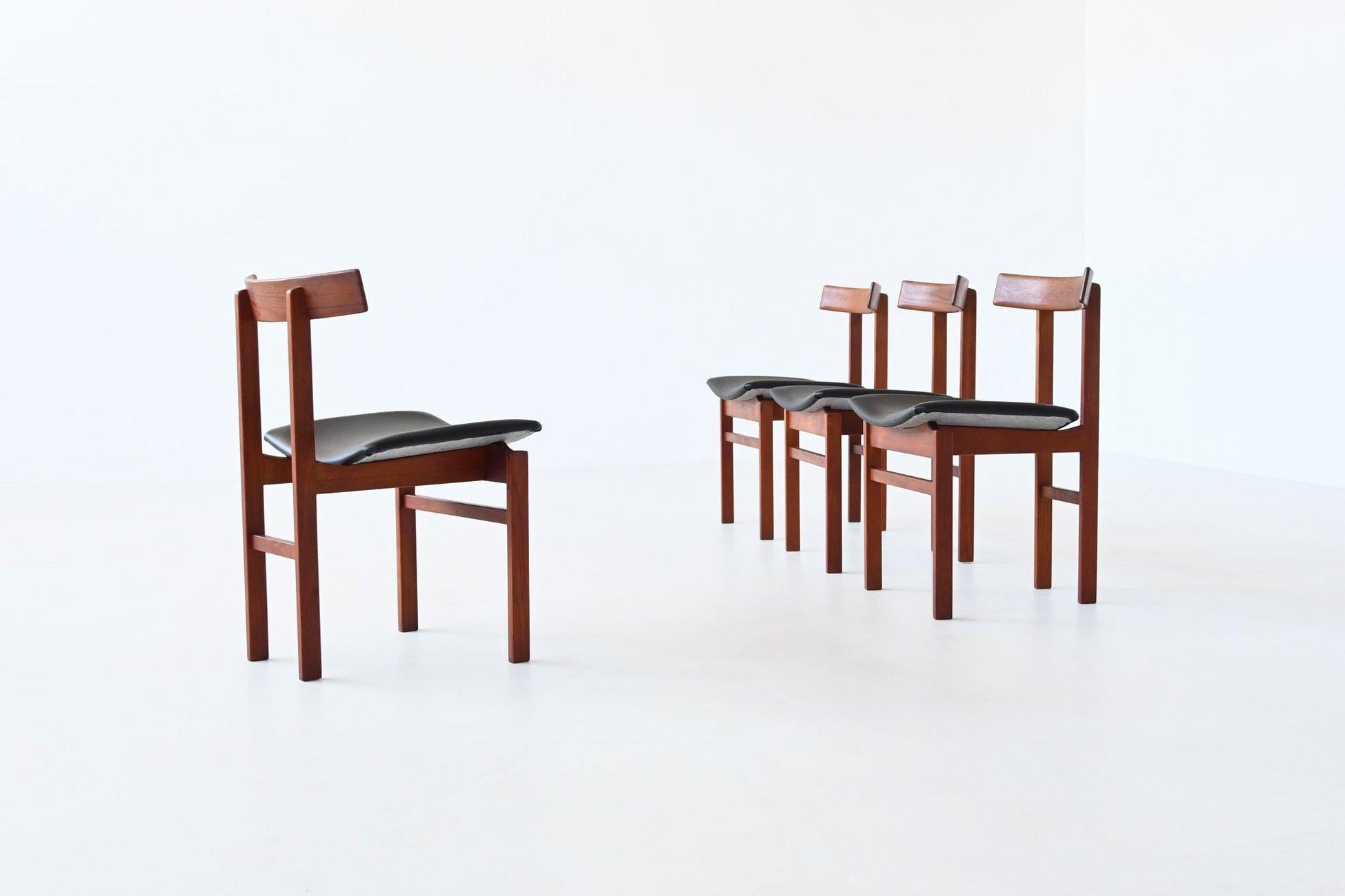 Inger Klingenberg #193 Sillas de comedor de teca France & Son Dinamarca 1960 Danés en venta