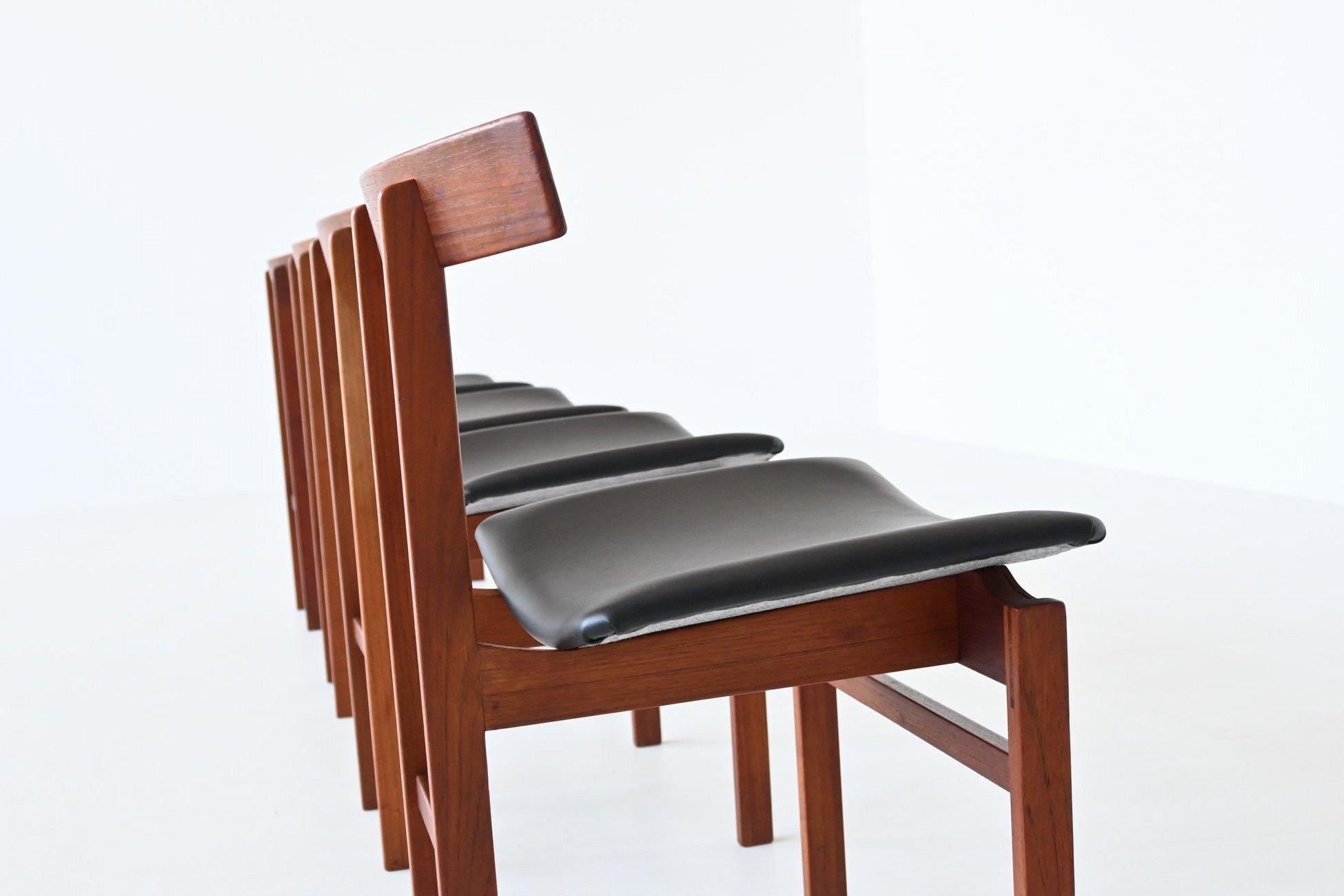 Inger Klingenberg #193 Sillas de comedor de teca France & Son Dinamarca 1960 en venta 2