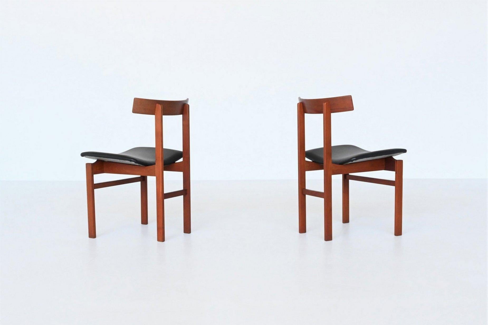 Inger Klingenberg dining chairs teak France & Son Denmark 1960 For Sale 7