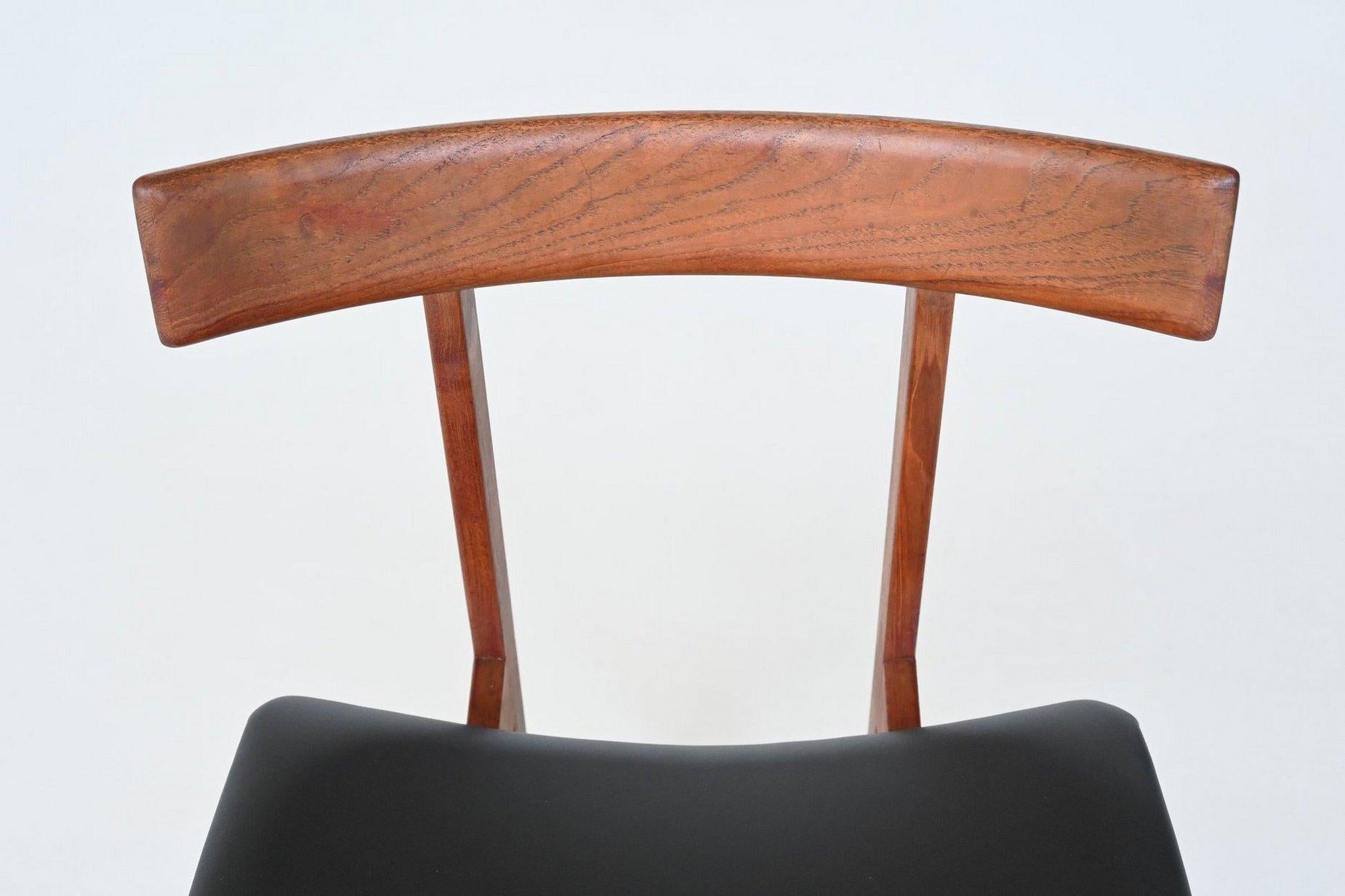 Inger Klingenberg dining chairs teak France & Son Denmark 1960 For Sale 11