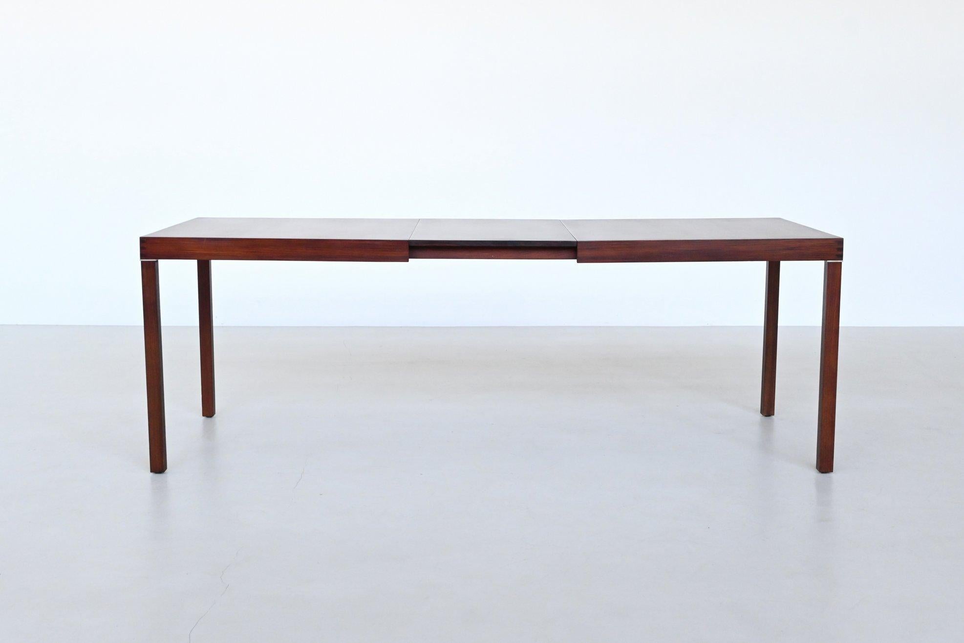 Inger Klingenberg dining table in rosewood Fristho The Netherlands 1960 For Sale 6