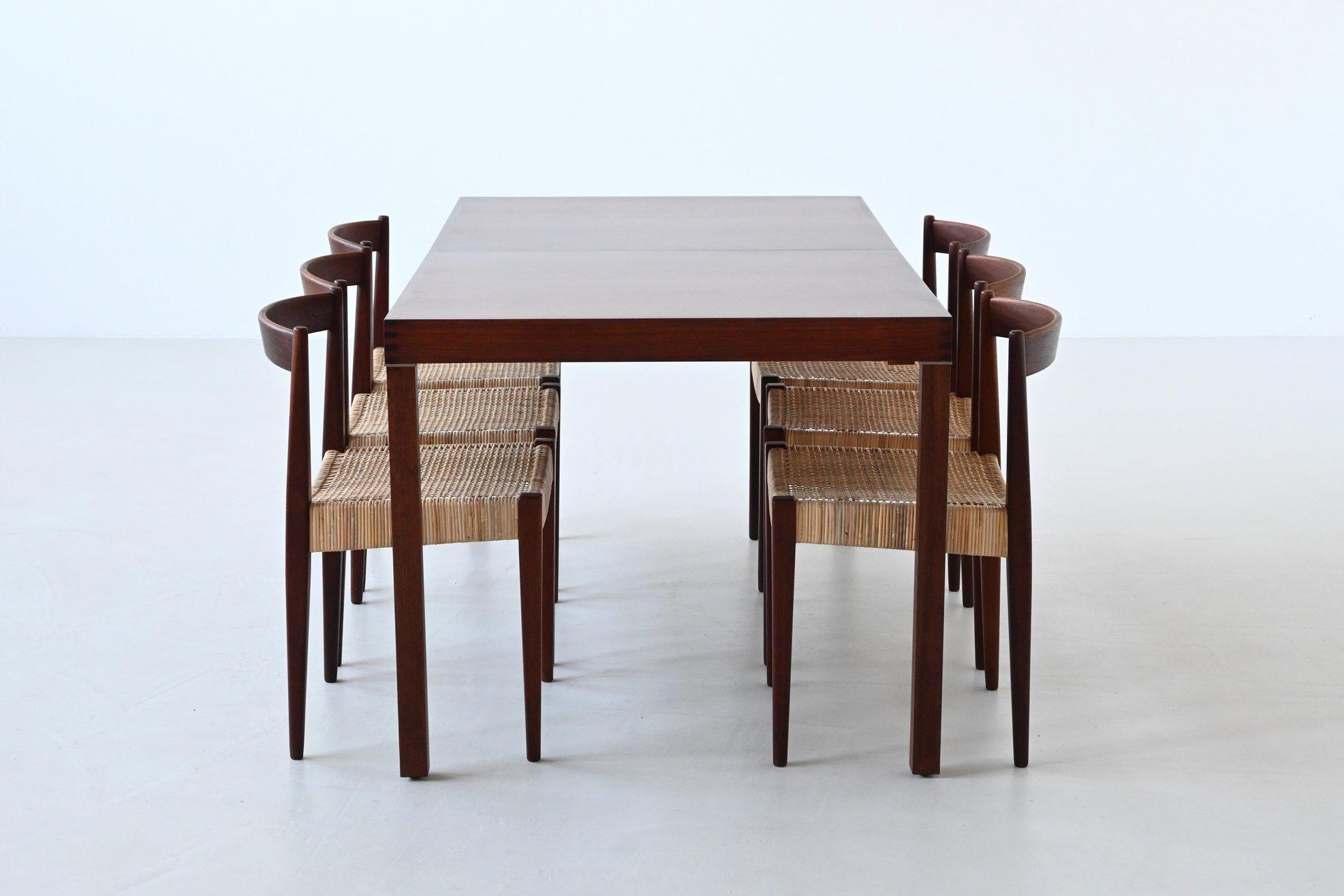 Table de salle à manger Inger Klingenberg en bois de rose Fristho Pays-Bas 1960 en vente 13