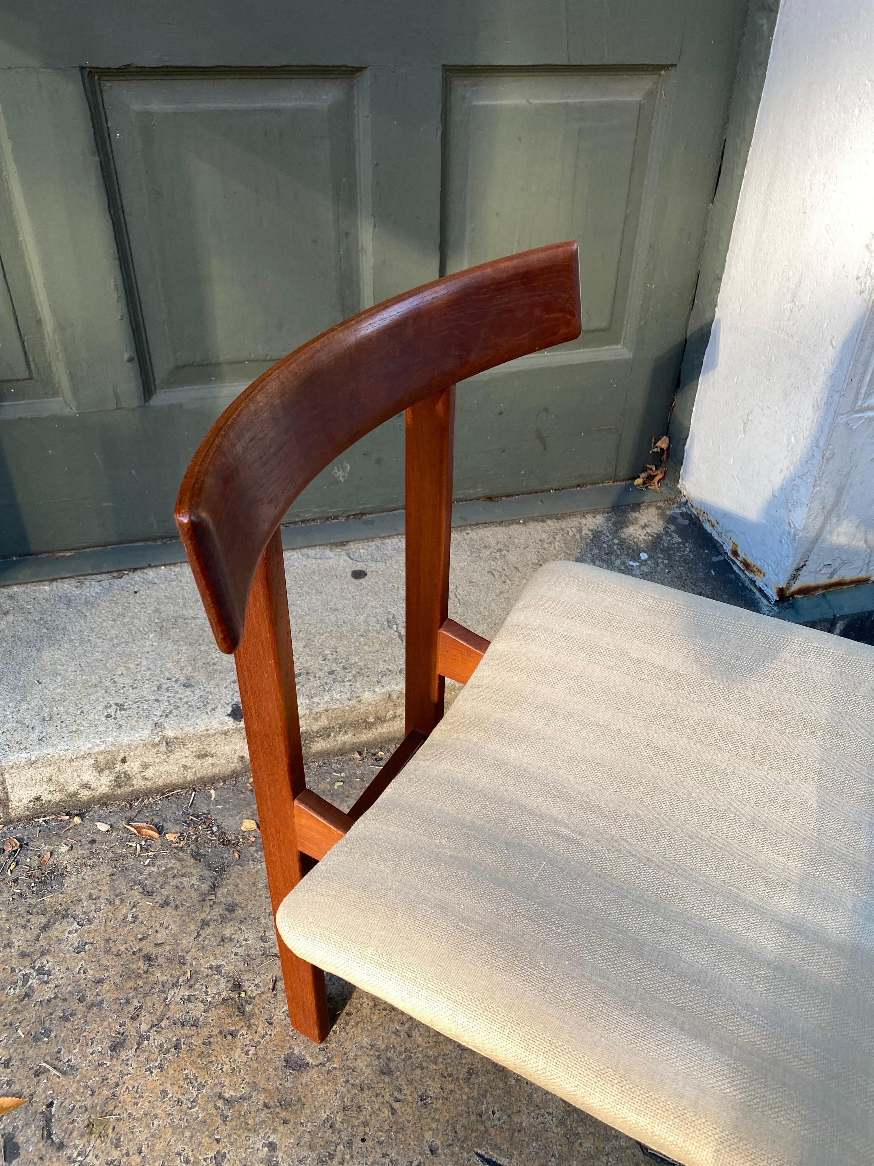 Inger Klingenberg for France & Son Teak Danish Chair In Good Condition For Sale In Philadelphia, PA