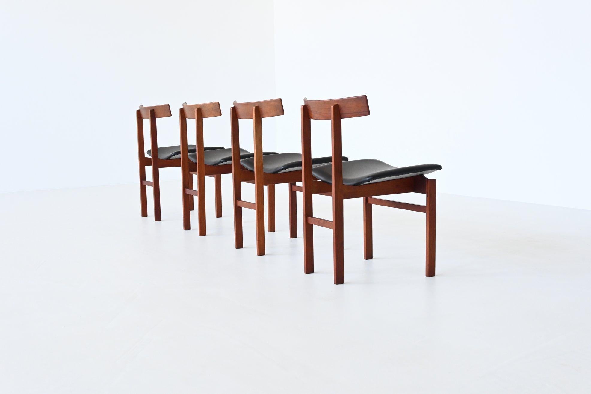 Mid-Century Modern Inger Klingenberg Model 193 Dining Chairs France & Son Denmark, 1960 For Sale