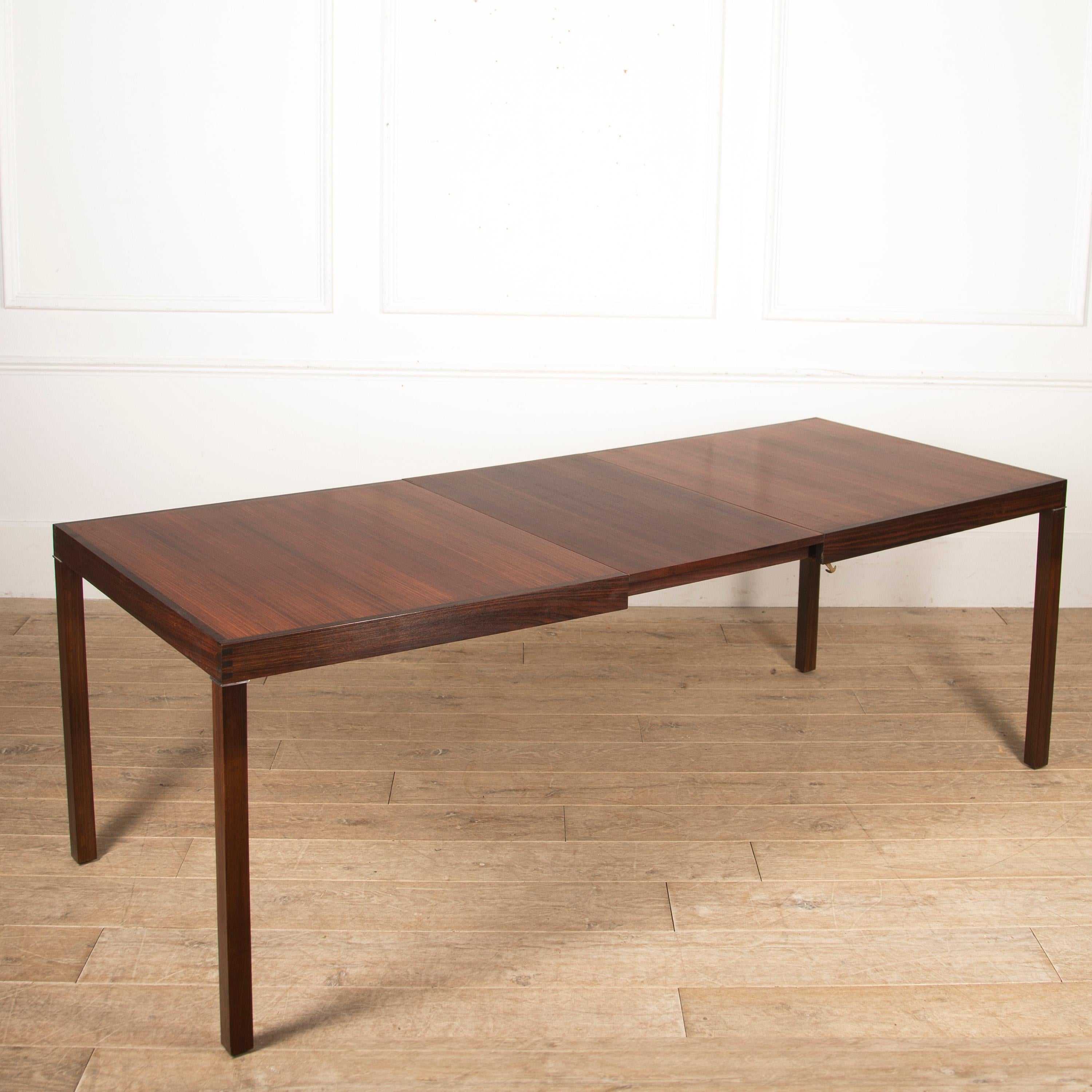 Inger Klingenberg Rosewood Dining Table In Good Condition For Sale In Gloucestershire, GB