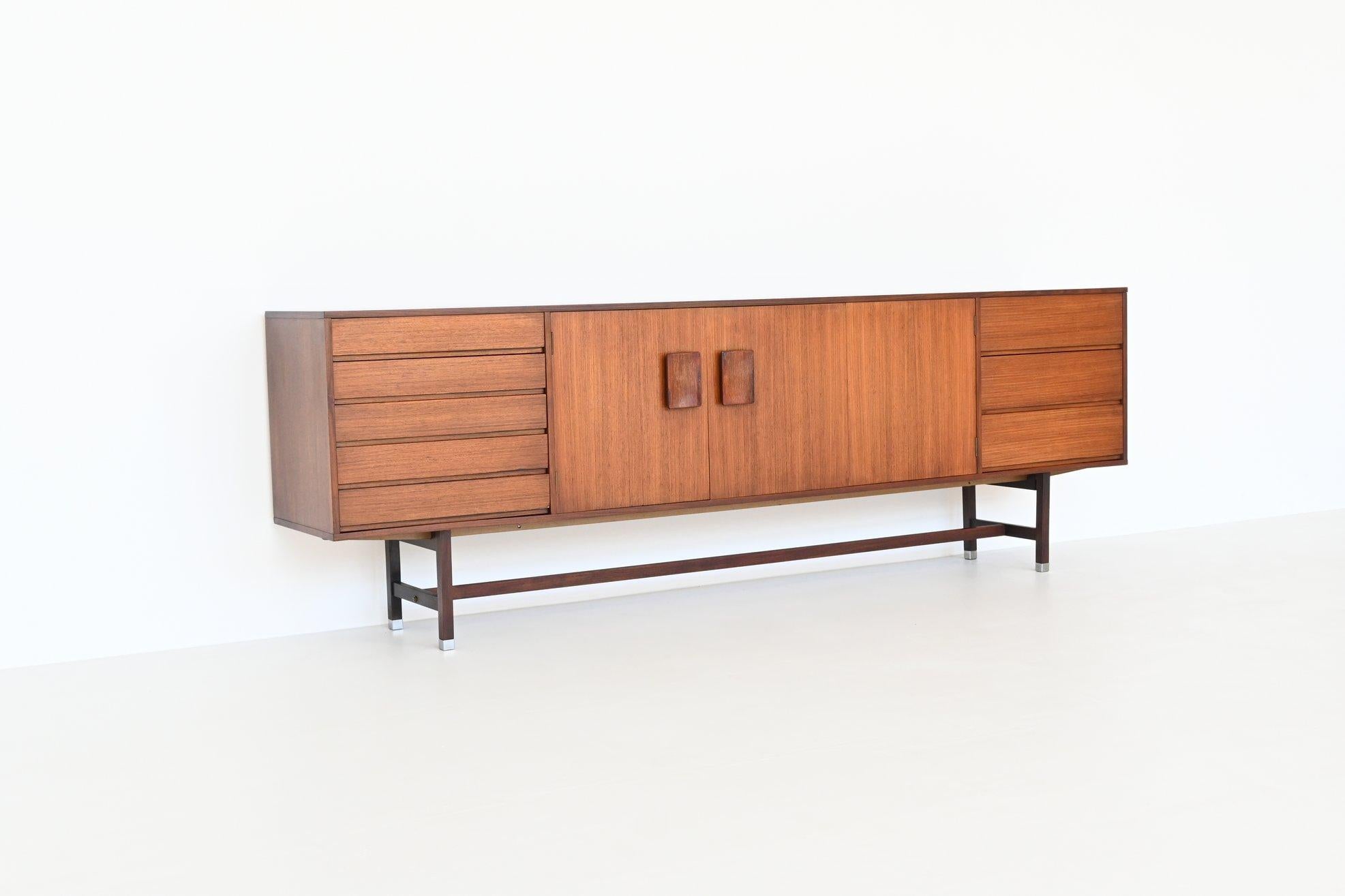 Mid-Century Modern Inger Klingenberg Rosewood Large Sideboard Fristho, Netherlands, 1960