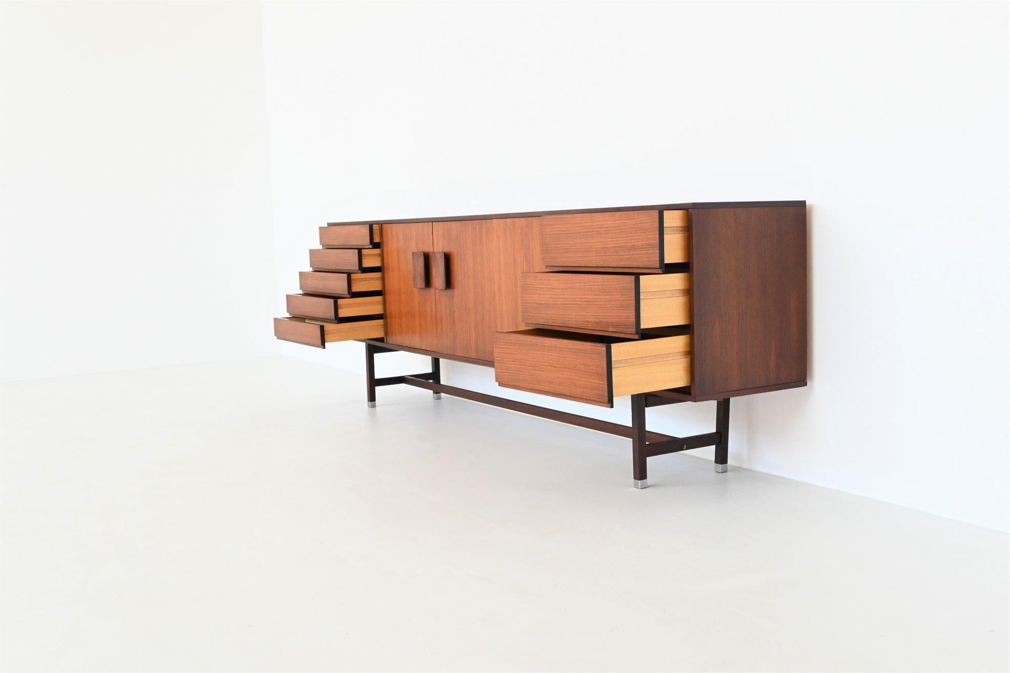 20th Century Inger Klingenberg Rosewood Large Sideboard Fristho, Netherlands, 1960