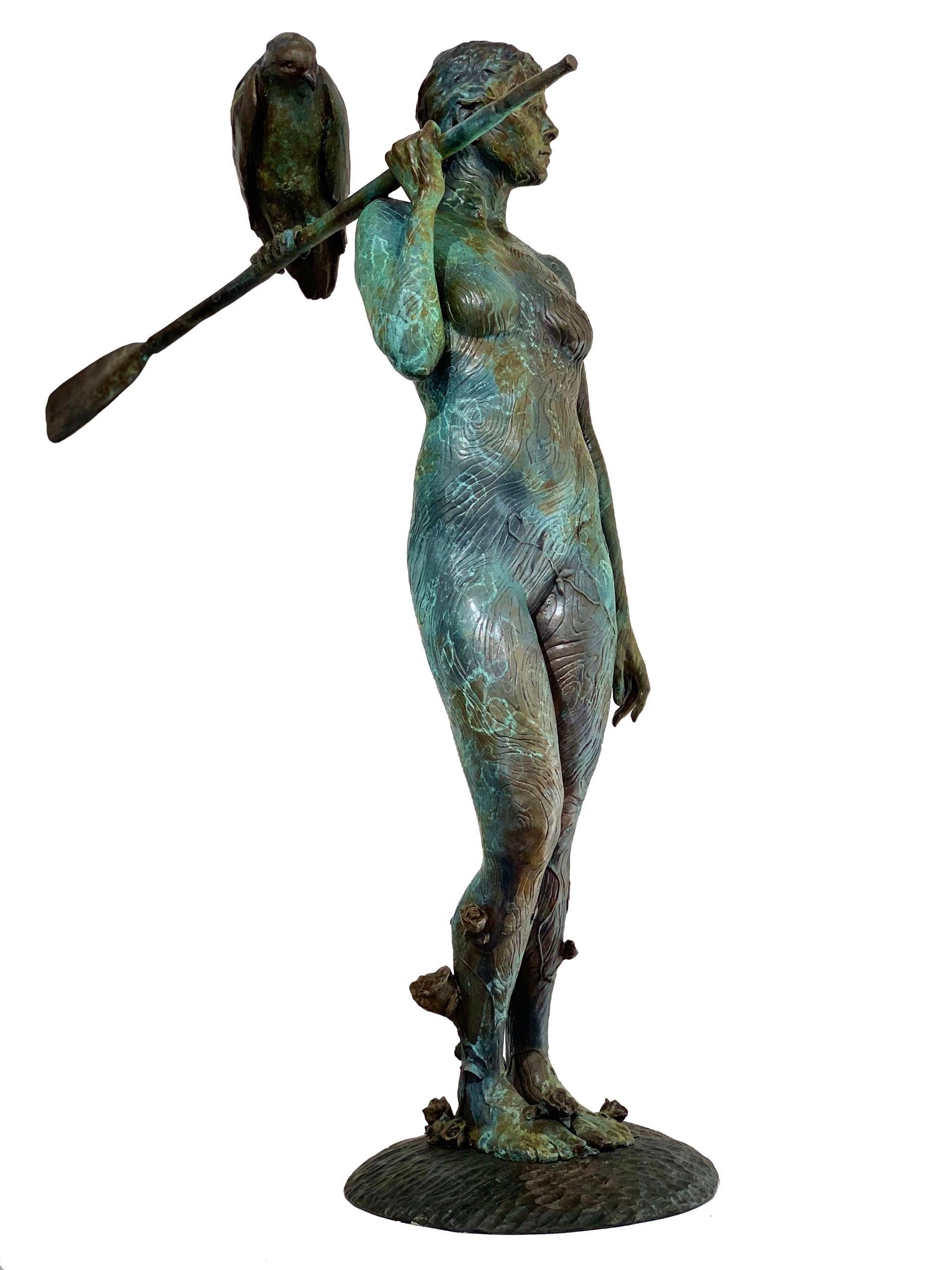 Inger Nova Jorgensen Figurative Sculpture - Oar and the Osprey