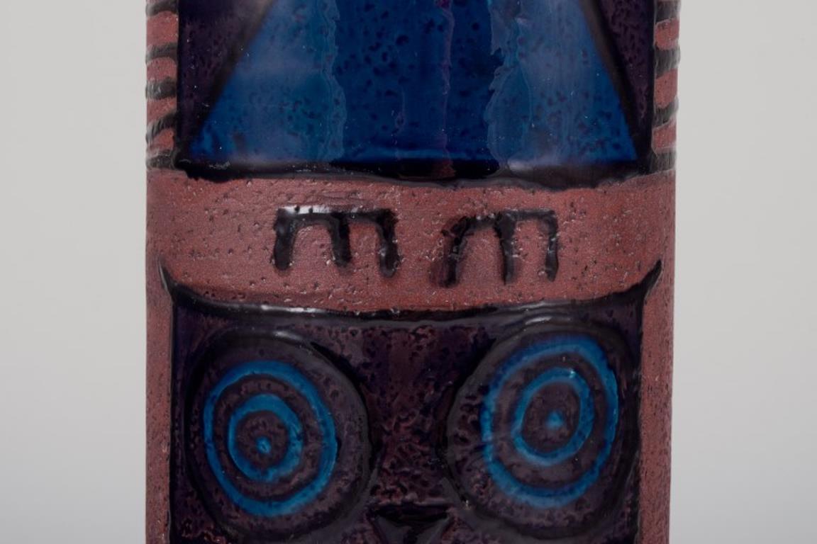 Inger Persson for Rörstrand Atelje, Sweden. Large ceramic vase with owls. In Excellent Condition For Sale In København, Copenhagen