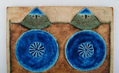 Inger Persson for Rörstrand / Rørstrand. Glazed Ceramic Wall Plaque, 1960s