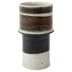 Vintage Inger Persson, Glazed Stoneware Vase, Rörstrand, circa 1970, Signed: Ip Ateljé