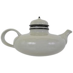 Inger Persson POP Mid-Century Modern Ceramic Teapot w/ Strainer Rorstrand 1960s