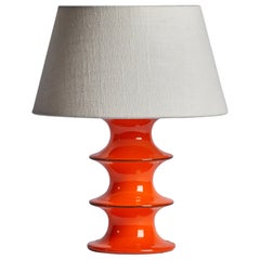 Lampe de bureau Inger Persson, grès, Suède, 1950