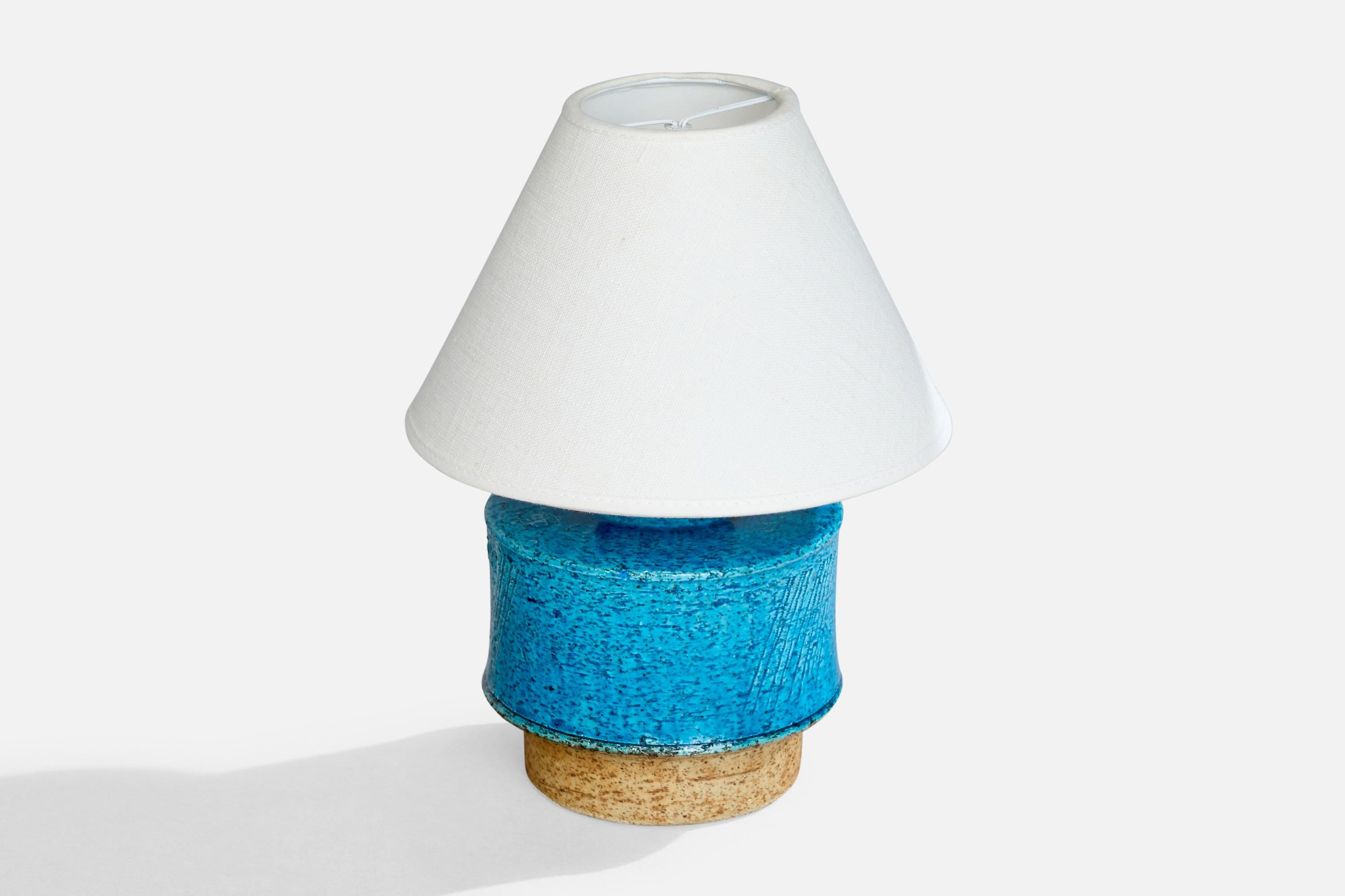 Swedish Inger Persson, Table Lamp, Stoneware, Sweden, 1960s