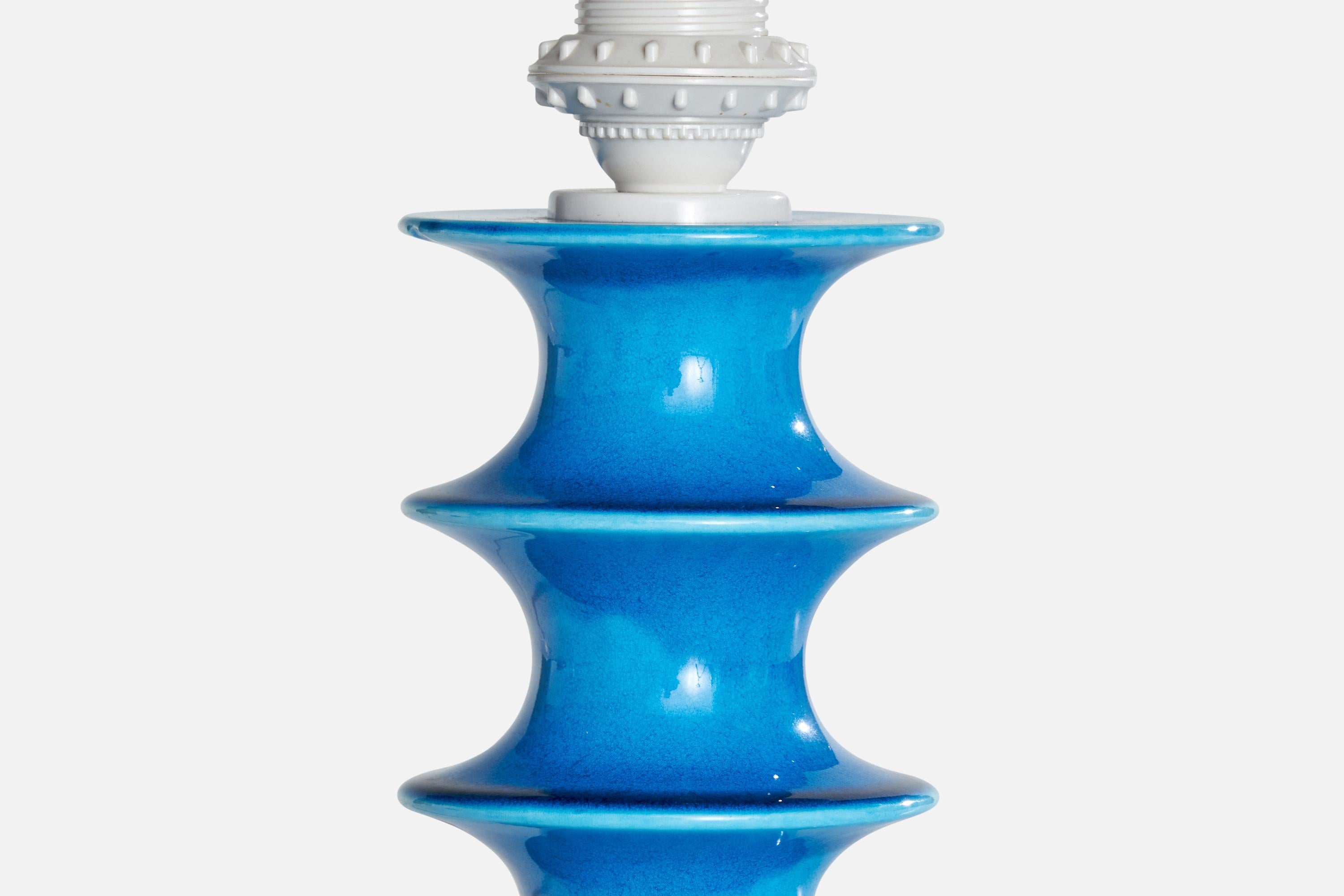 Lampe de bureau Inger Persson, grès, Suède, 1960 Bon état - En vente à High Point, NC