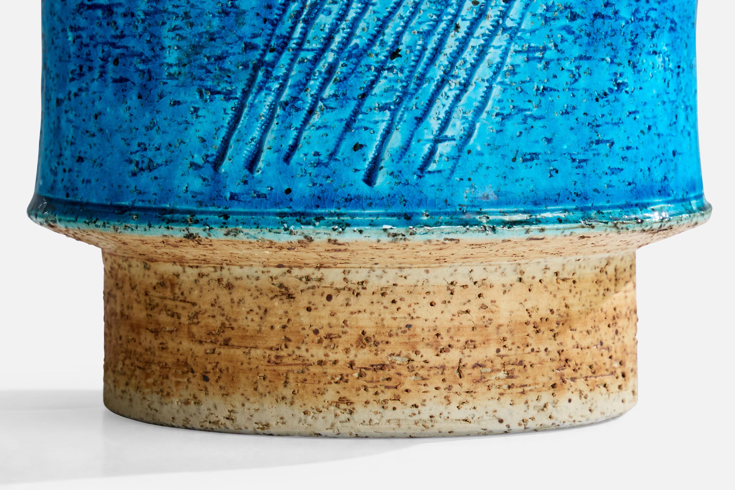 Inger Persson, Table Lamp, Stoneware, Sweden, 1960s For Sale 1