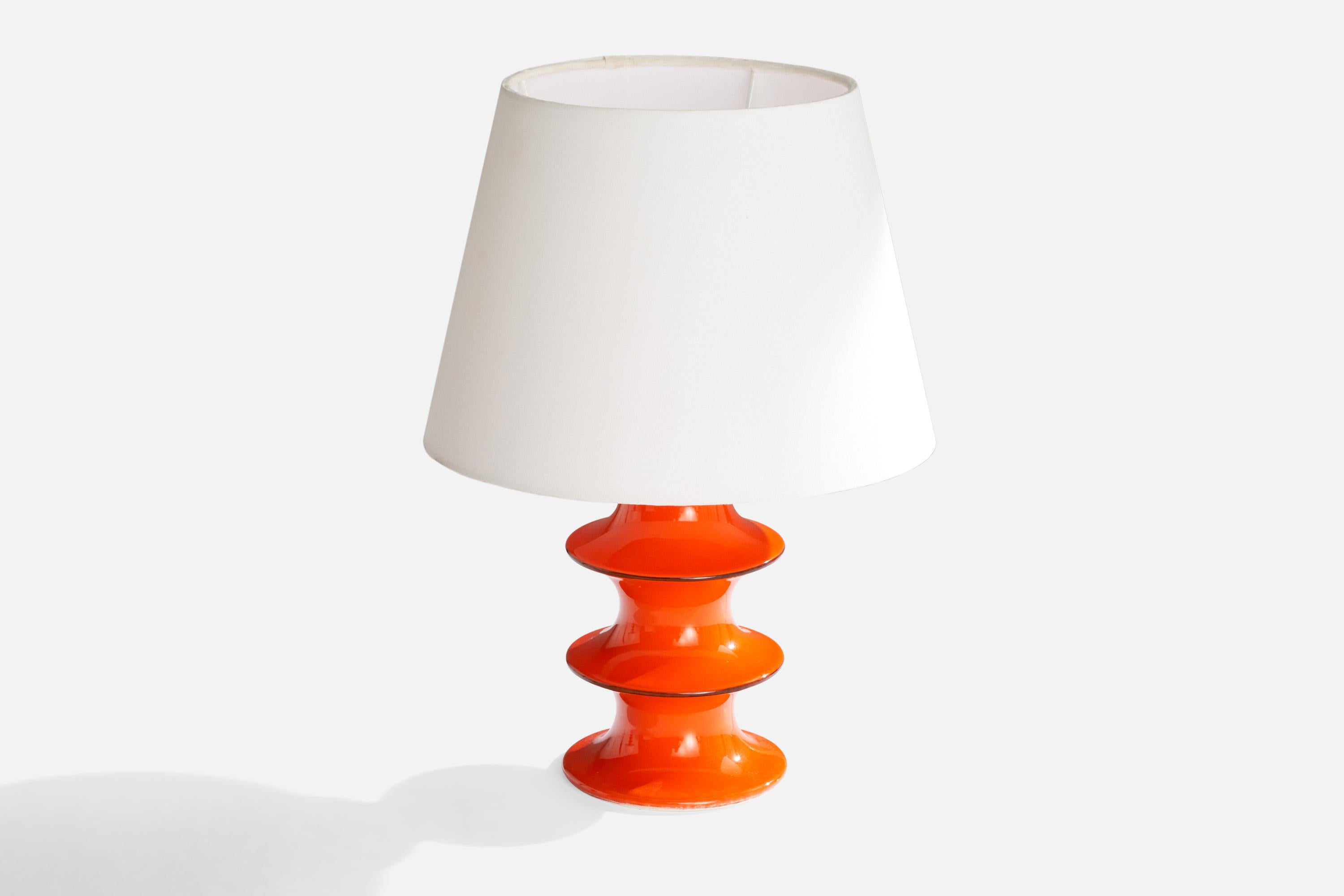 Swedish Inger Persson, Table Lamps, Stoneware, Sweden, 1960s