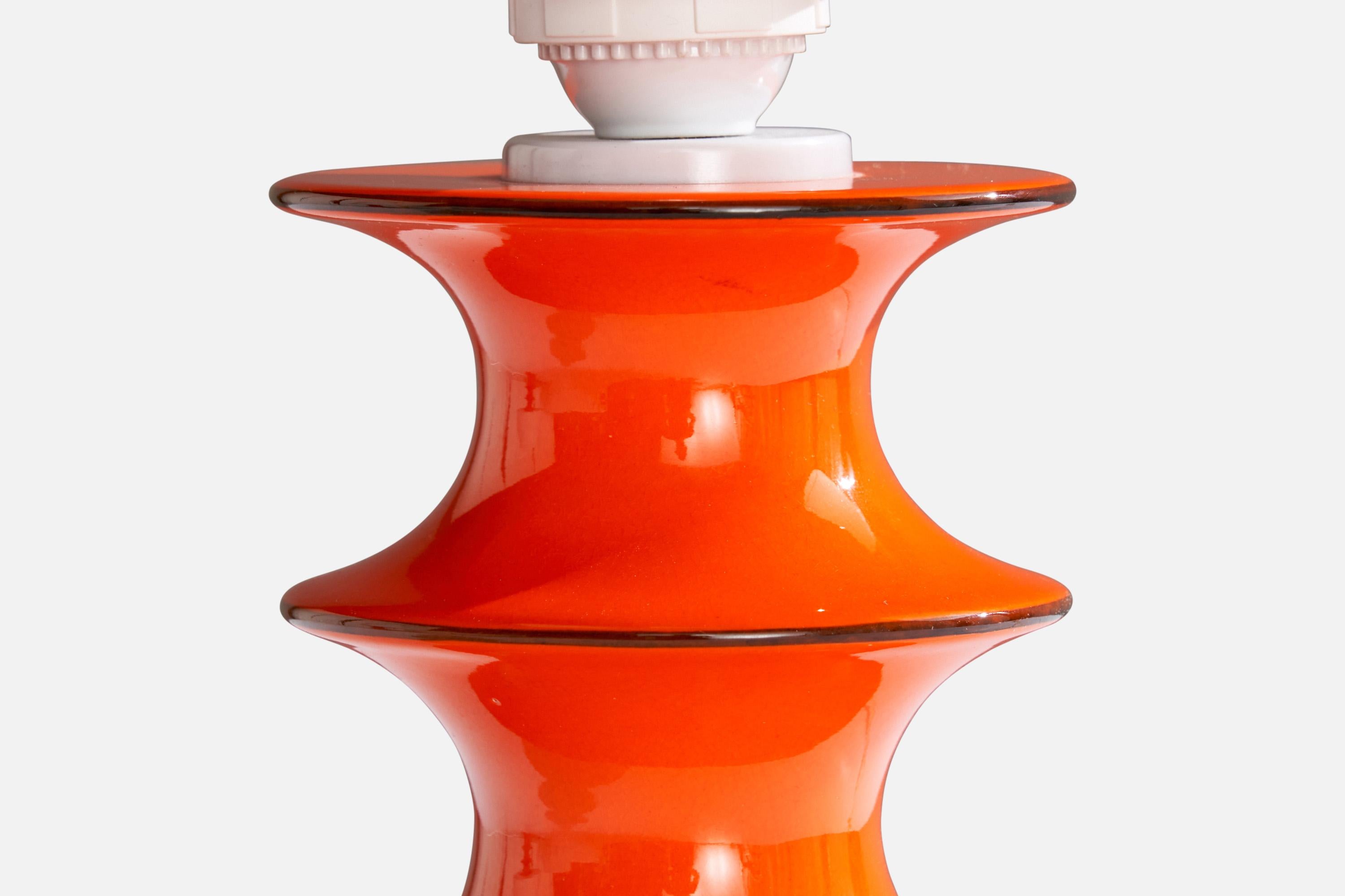 Mid-20th Century Inger Persson, Table Lamps, Stoneware, Sweden, 1960s