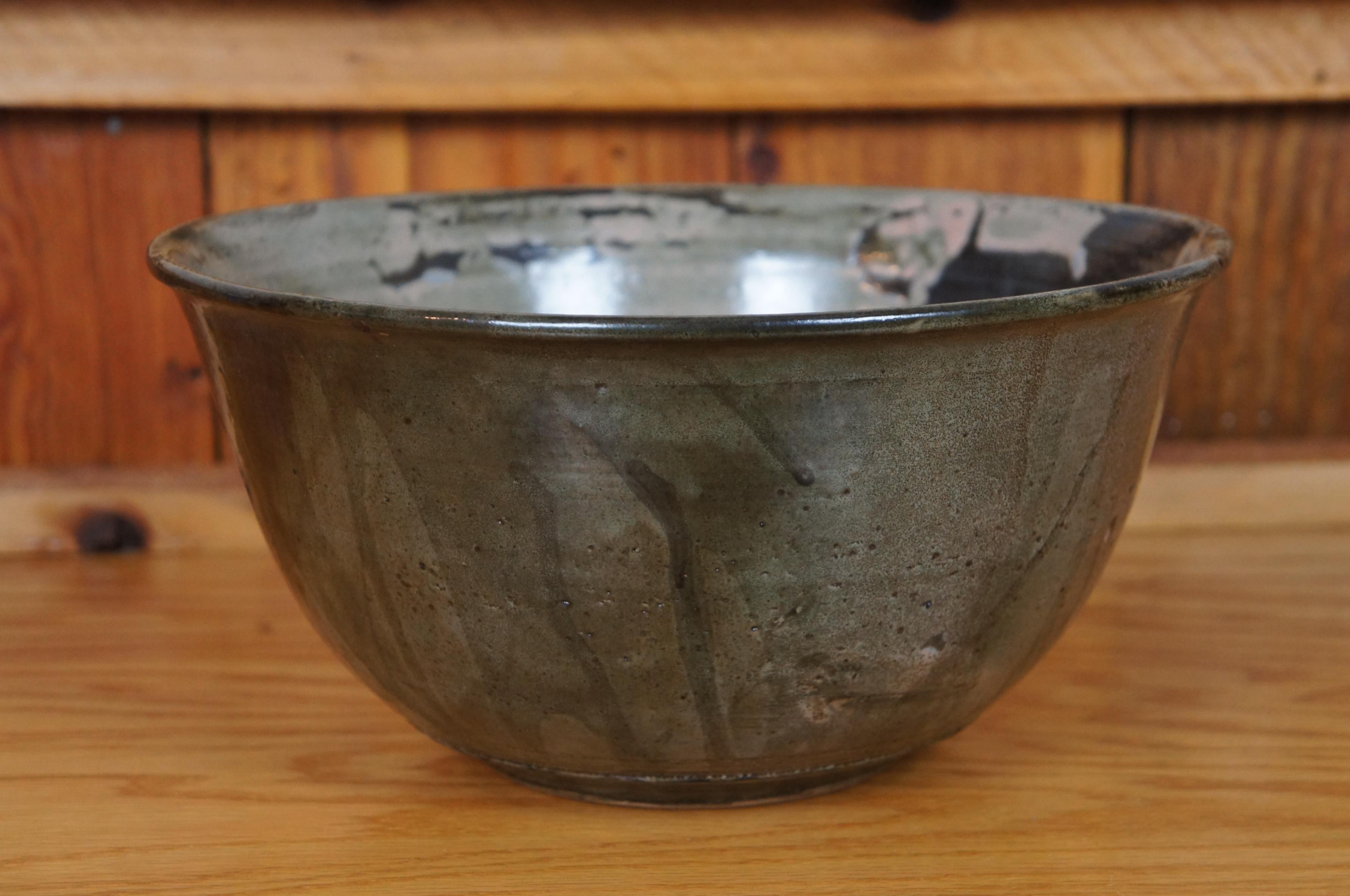 Inger Rokkjaer - Bol de centre de table en grès cuit Raku danois - 11