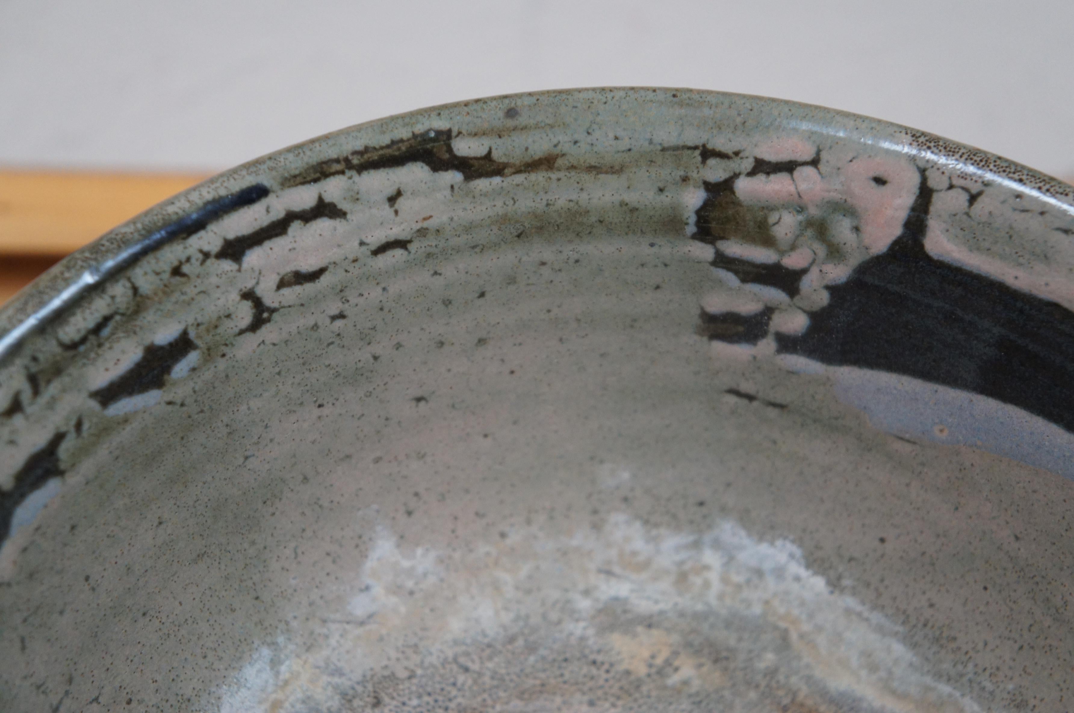 Inger Rokkjaer - Bol de centre de table en grès cuit Raku danois - 11