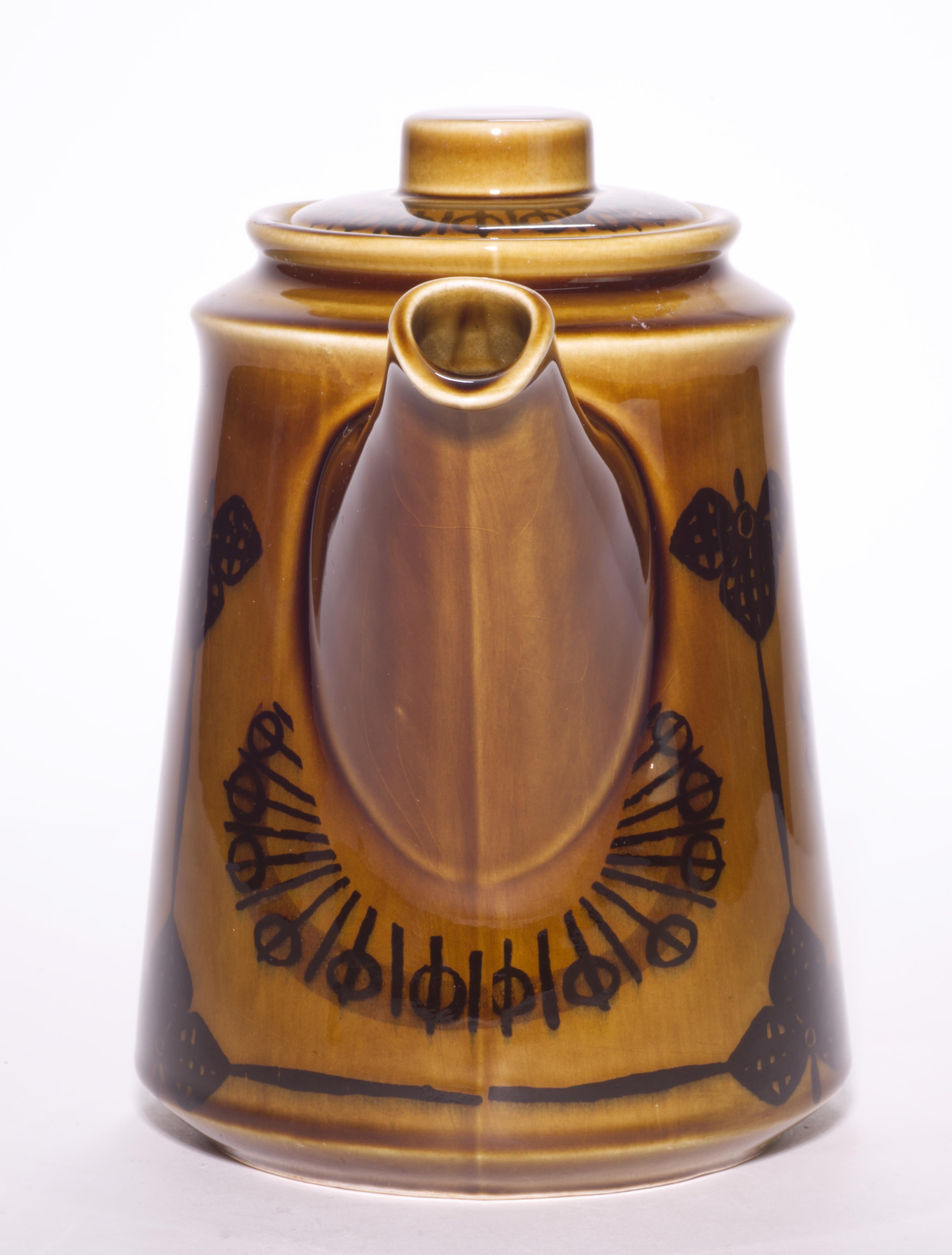 Norwegian Inger Waage for Stavangerflint Norway Sera Teapot, Scandinavian Modern 1960s For Sale