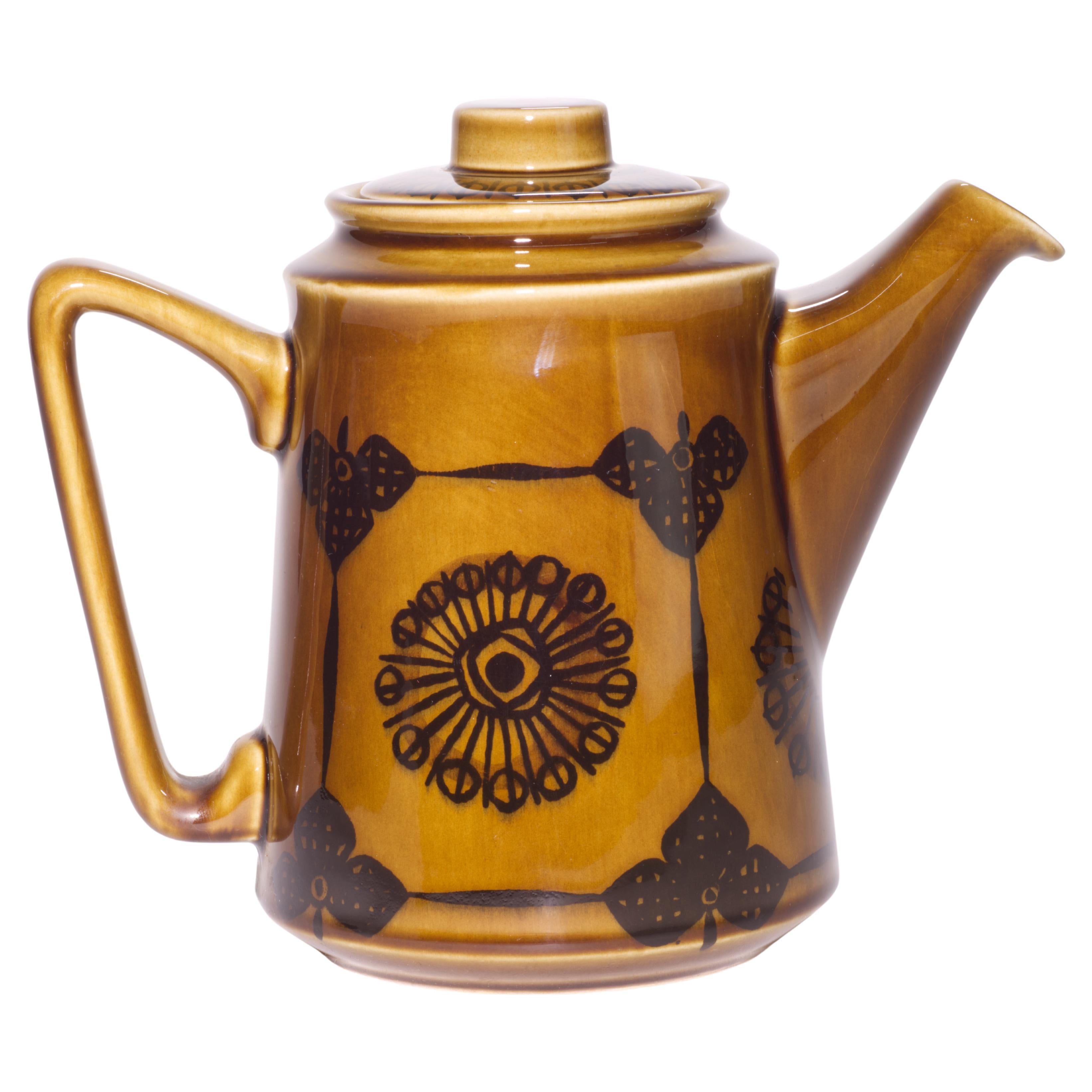 Inger Waage for Stavangerflint Norway Sera Teapot, Scandinavian Modern 1960s