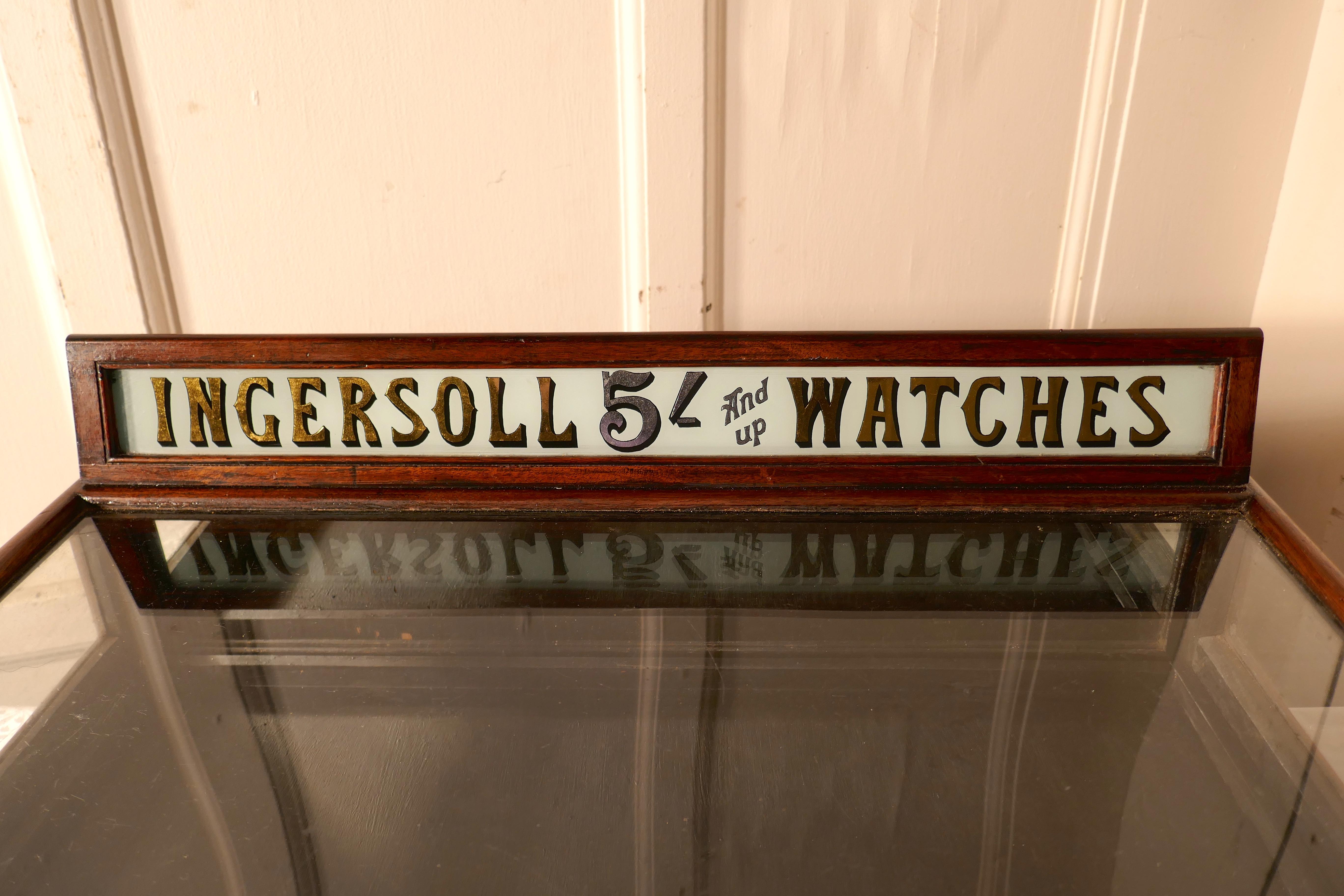 Victorian Ingersoll Jewelers Shop Watch Shop Display Cabinet