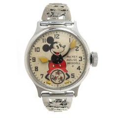 Vintage Ingersoll Mickey Mouse Manual Wristwatch with Important Provenance, 1933