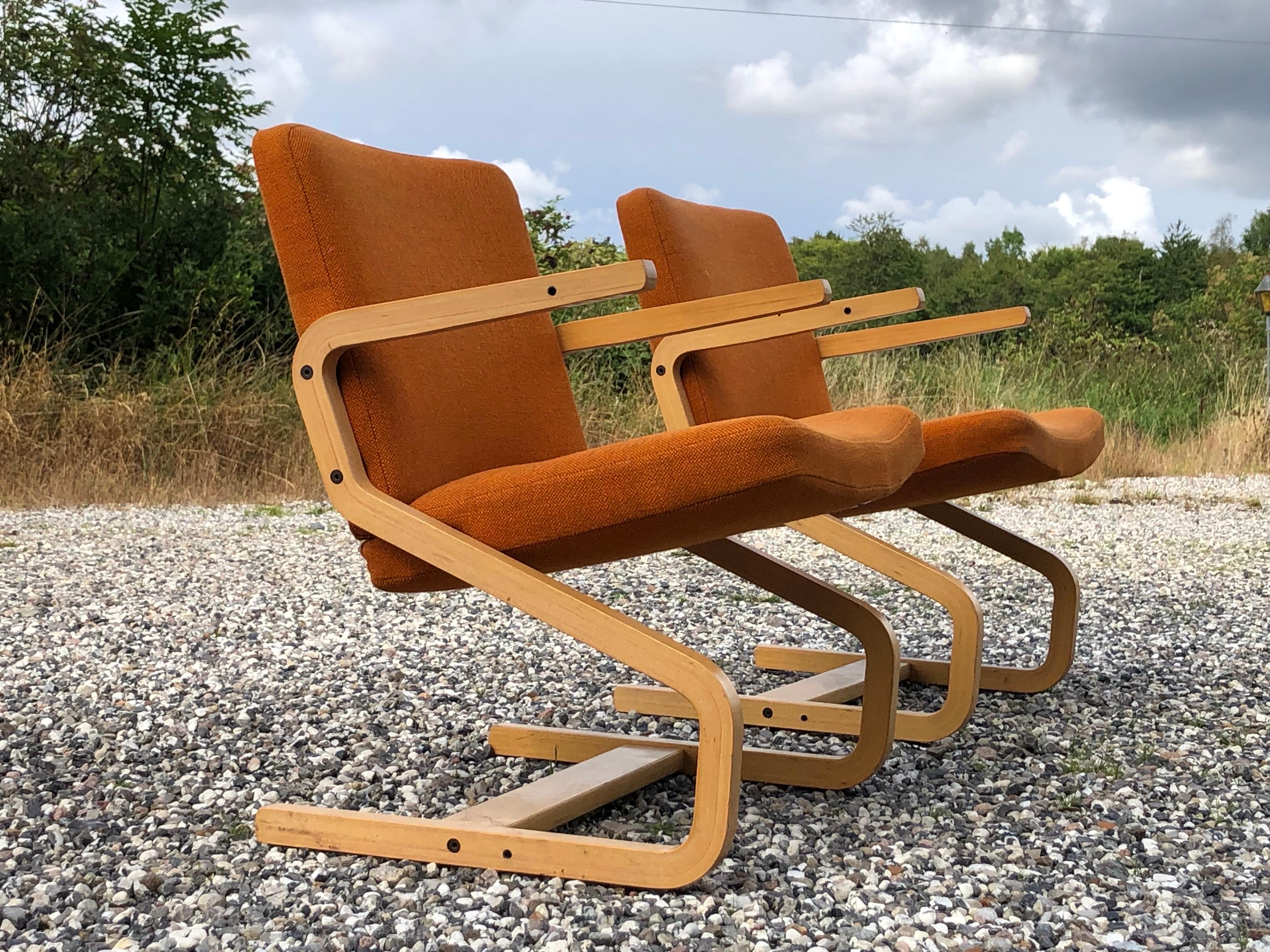 Beech Ingmar Relling a stackable armchair designed for cinema and concert For Sale