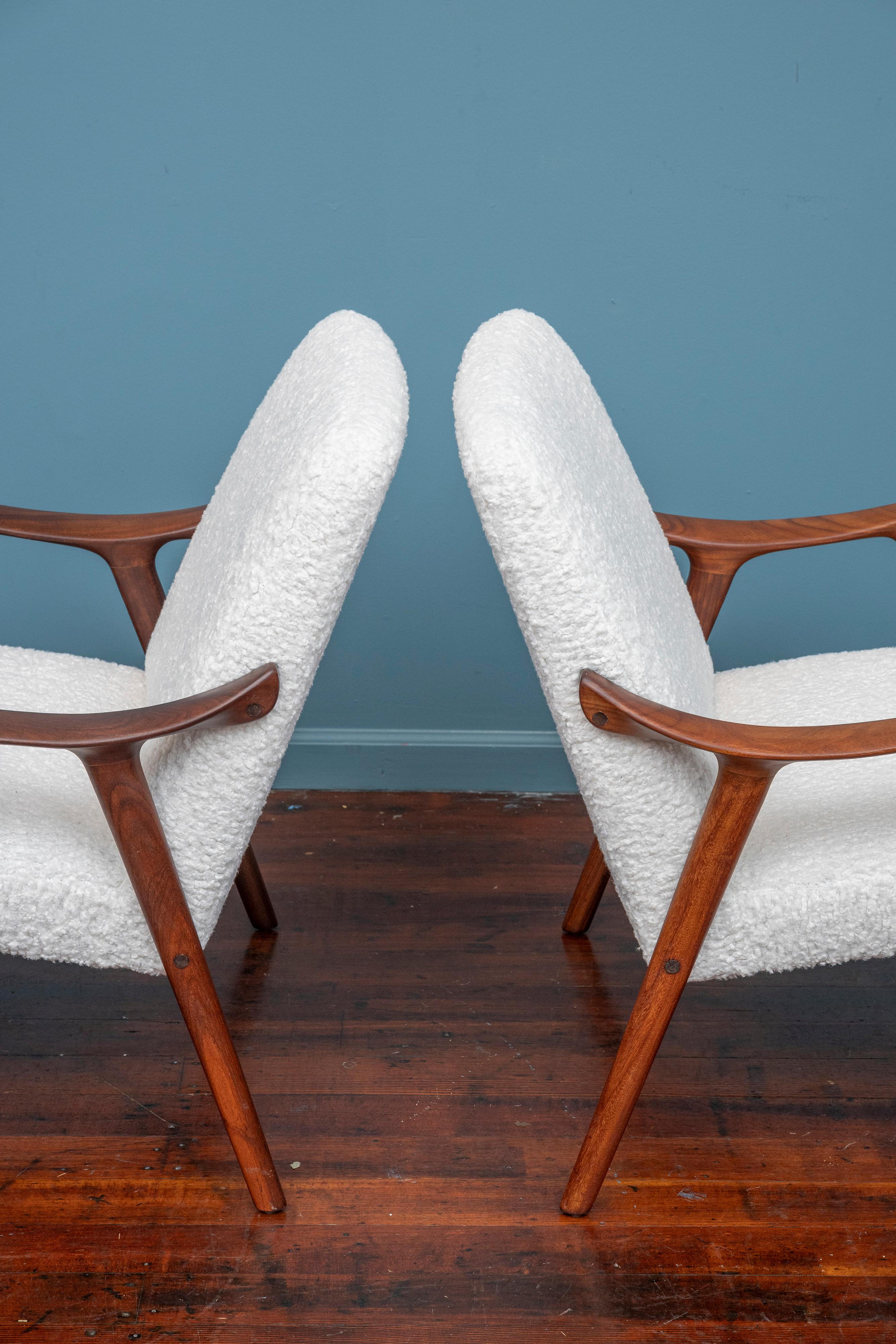Tissu d'ameublement Fauteuils Ingmar Relling pour Westnofa, Norvège en vente