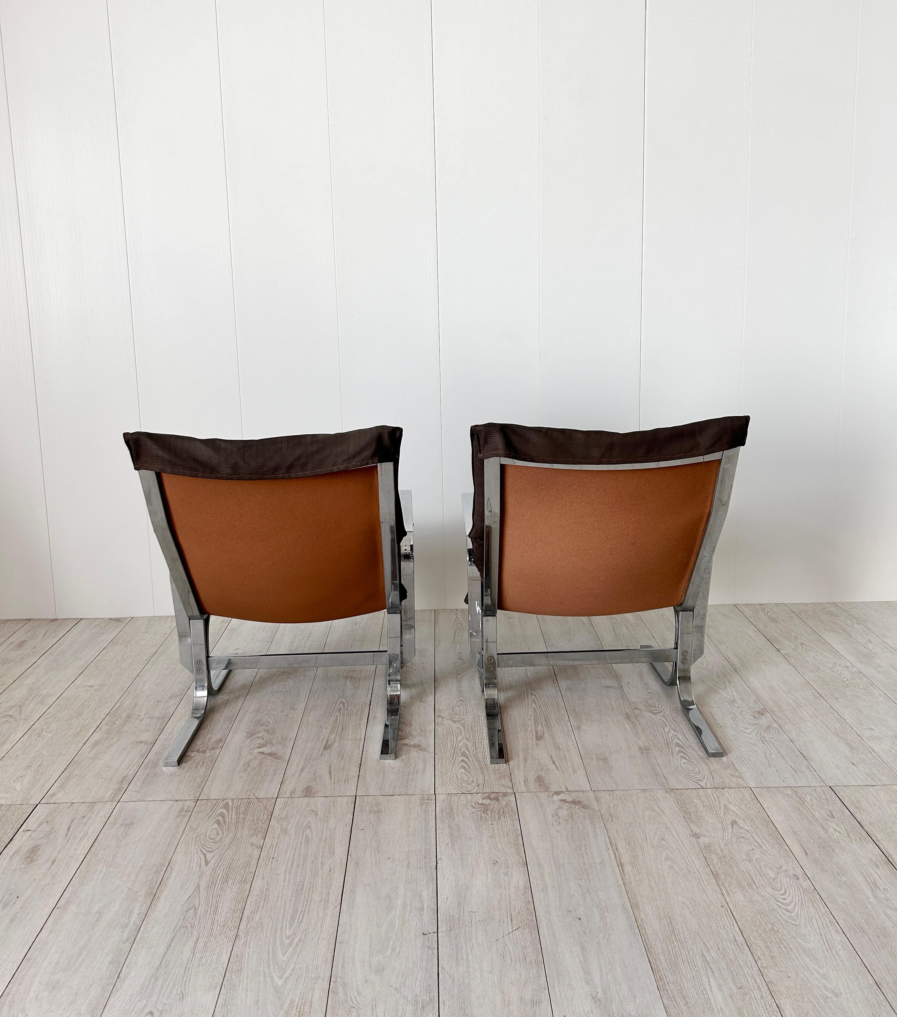Ingmar Relling, Coppia di poltrone con pouf mod. Siesta, anni '70 3