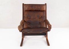 Ingmar Relling Danish Modern Siesta High Back and Armrests Chair by Westnofa
