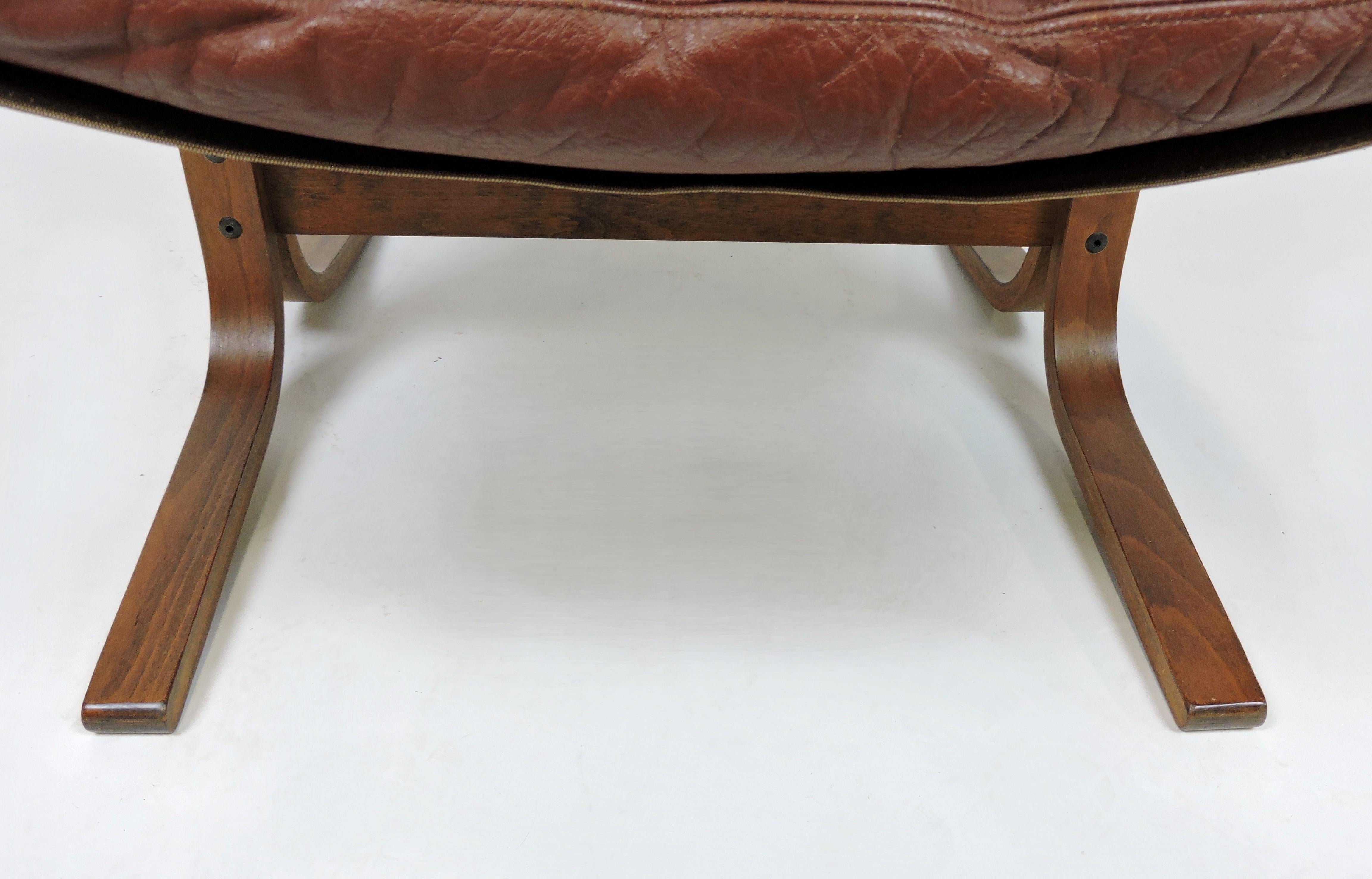 Ingmar Relling Danish Modern Siesta High Back Sling Lounge Chair by Westnofa 6