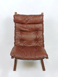 Ingmar Relling Danish Modern Siesta High Back Sling Lounge Chair by Westnofa