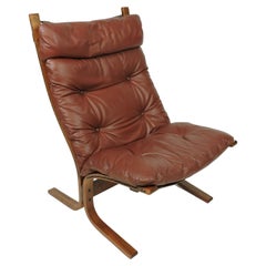 Ingmar Relling Danish Modern Siesta High Back Sling Lounge Chair by Westnofa