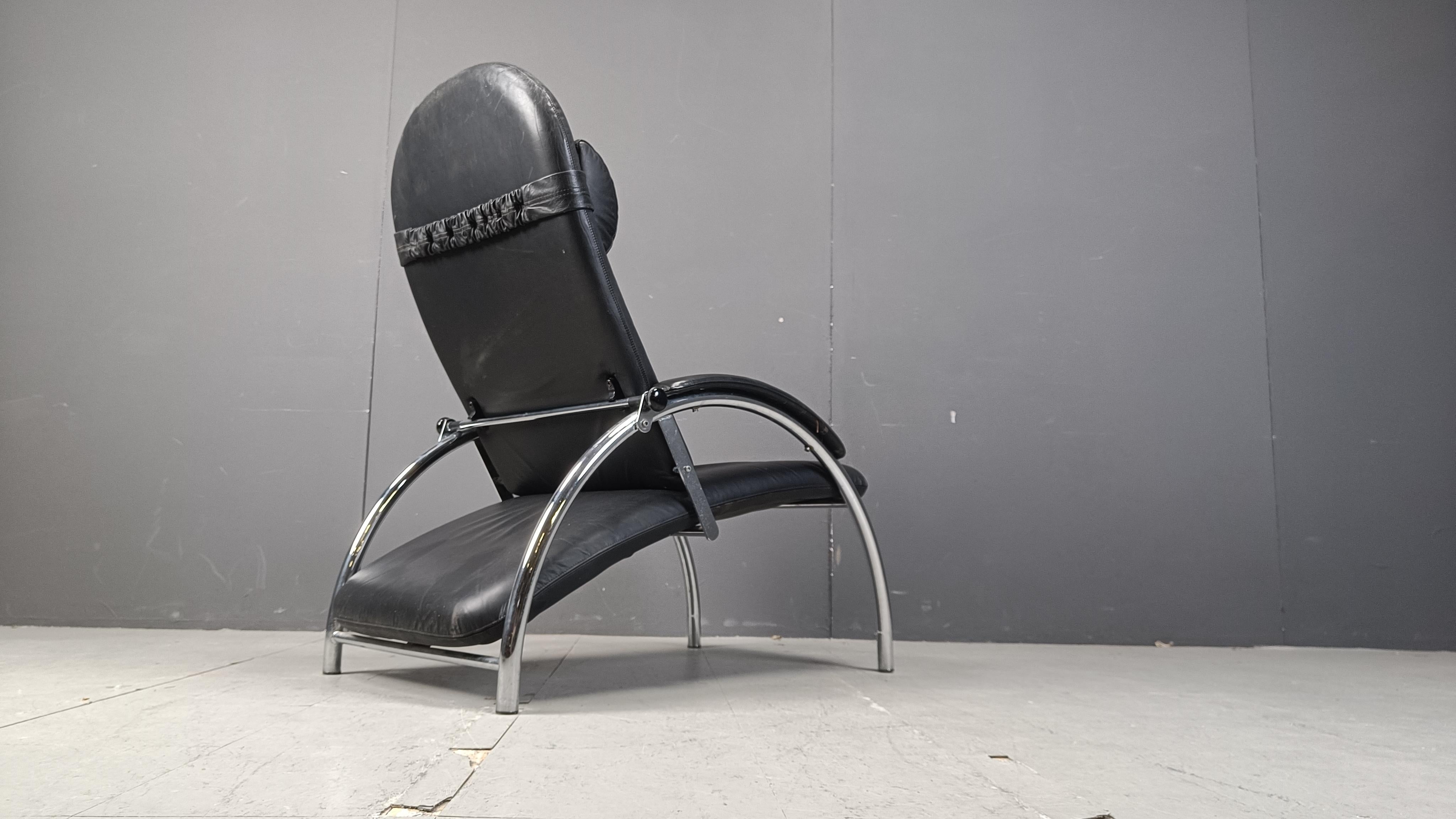 Ingmar Relling for Vestlandske, armchair/relax chair 'Optima', 1980s In Good Condition For Sale In Leuven, Vlaams Gewest