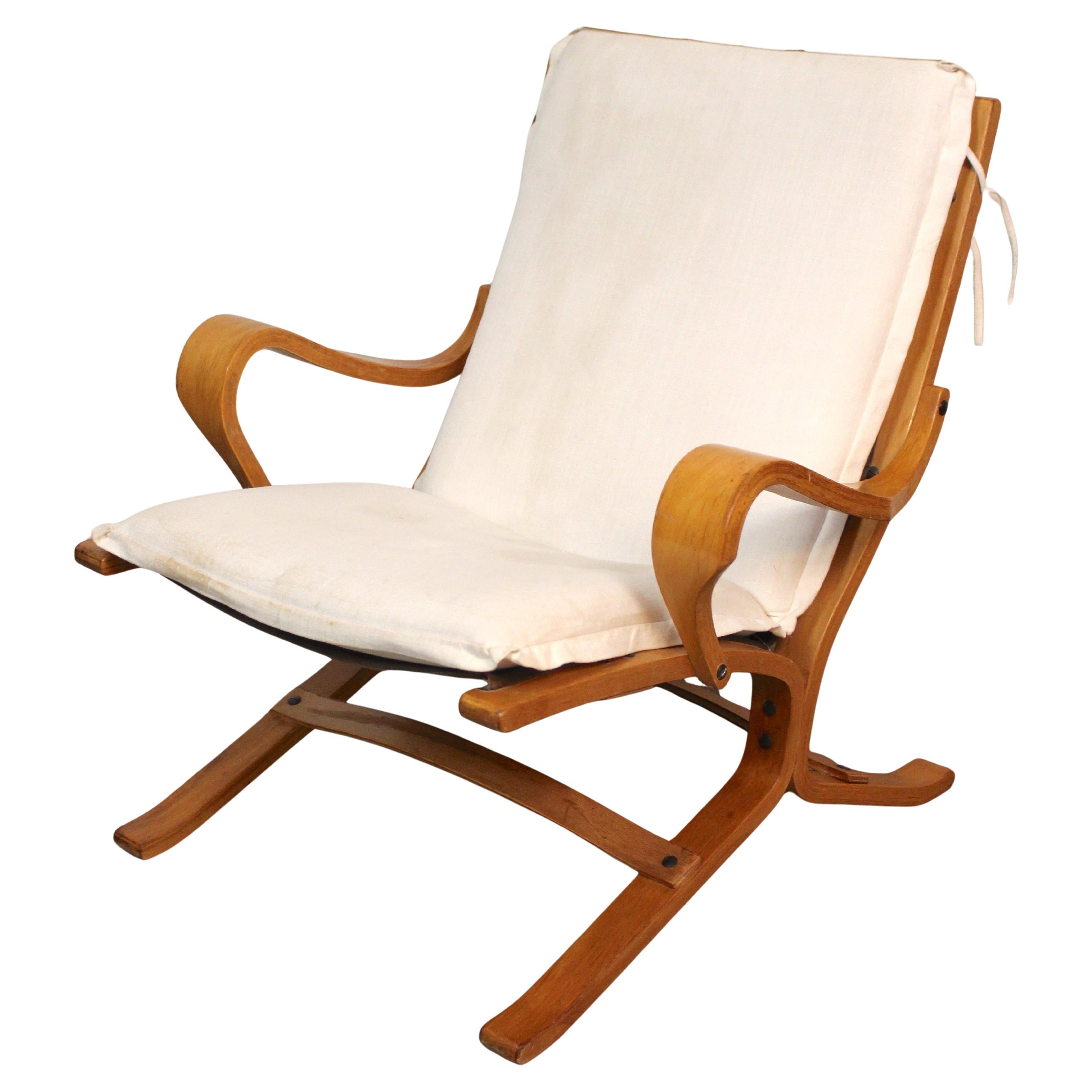 Ingmar Relling para Westnofa Silla de madera curvada