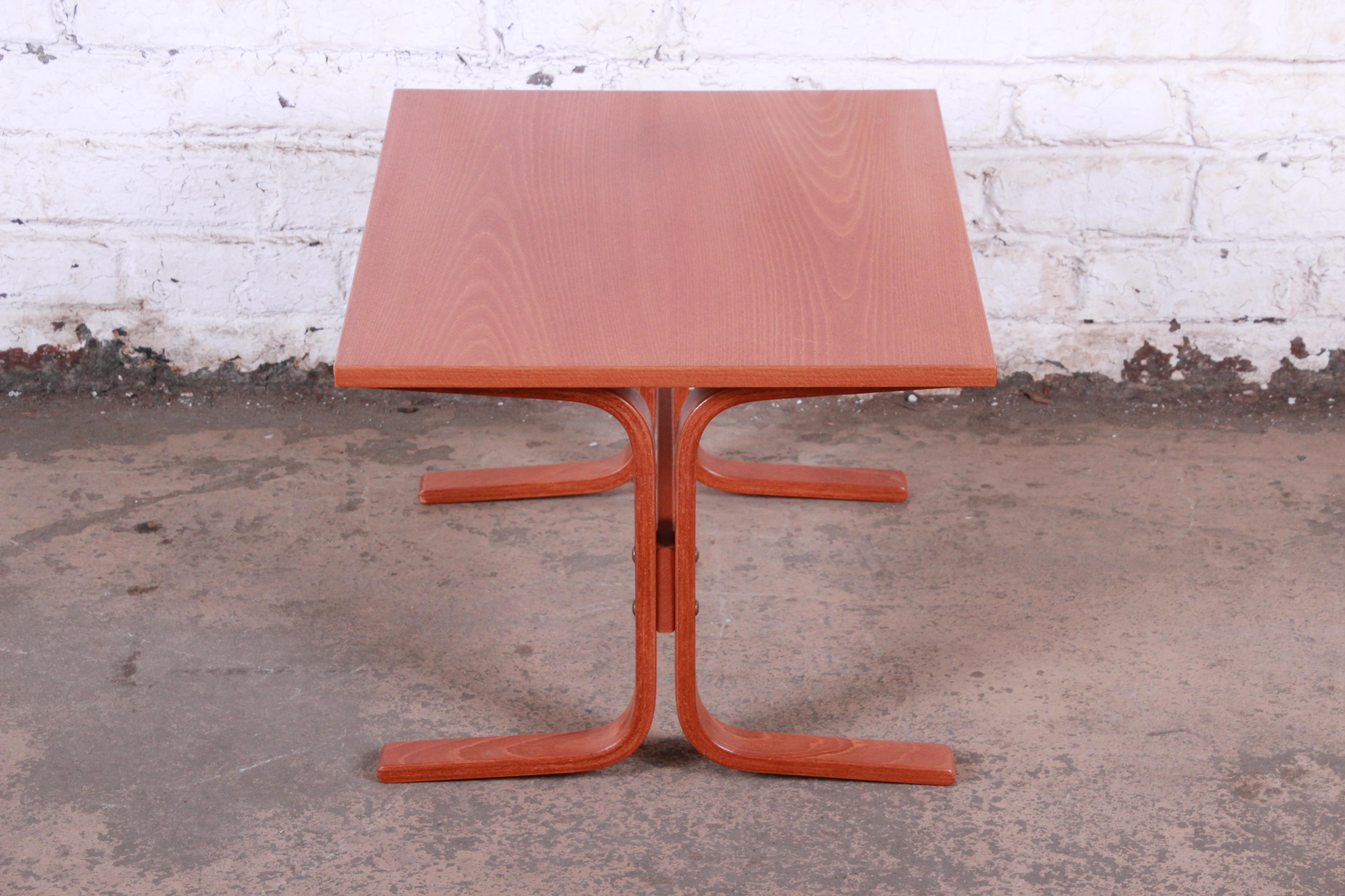 Ingmar Relling for Westnofa Bentwood Teak Siesta Occasional Side Table For Sale 5