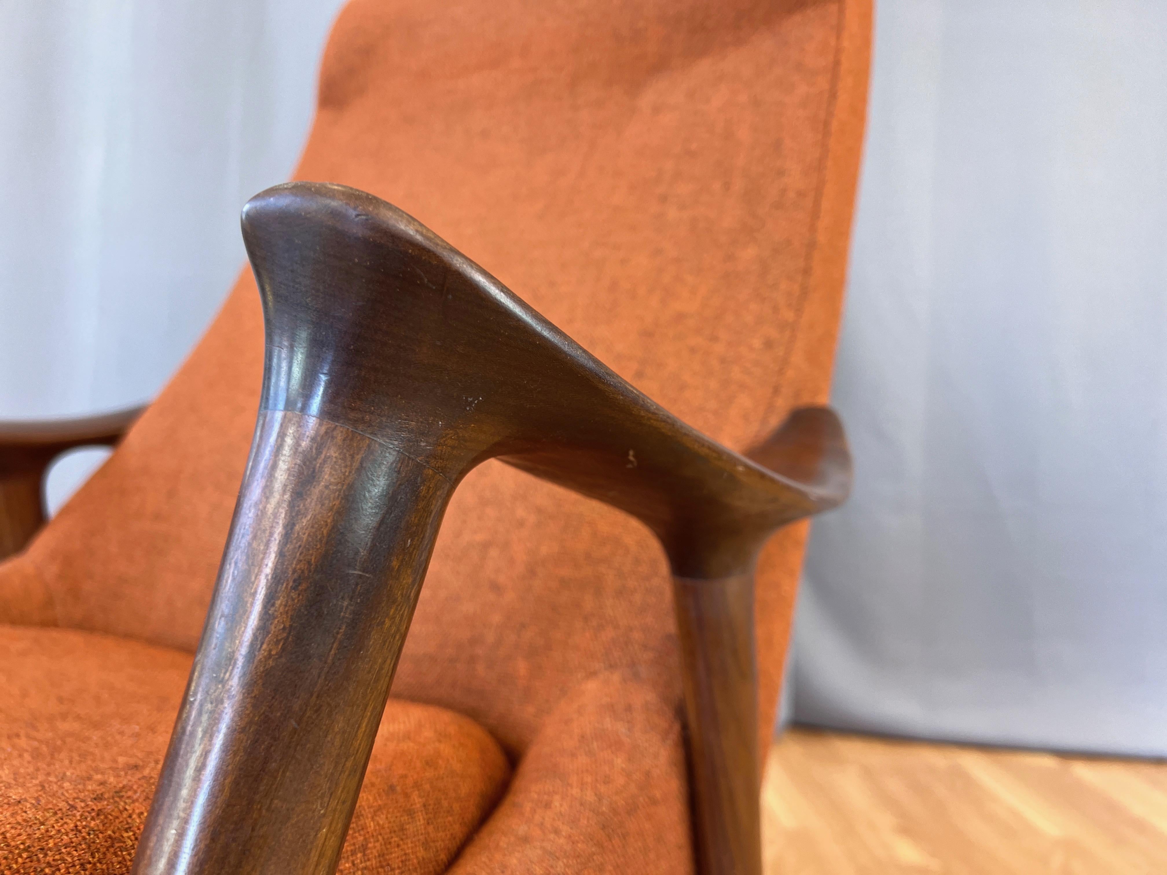 Ingmar Relling for Westnofa High-Back Sculptural Teak Rocking Chair, 1960s For Sale 5