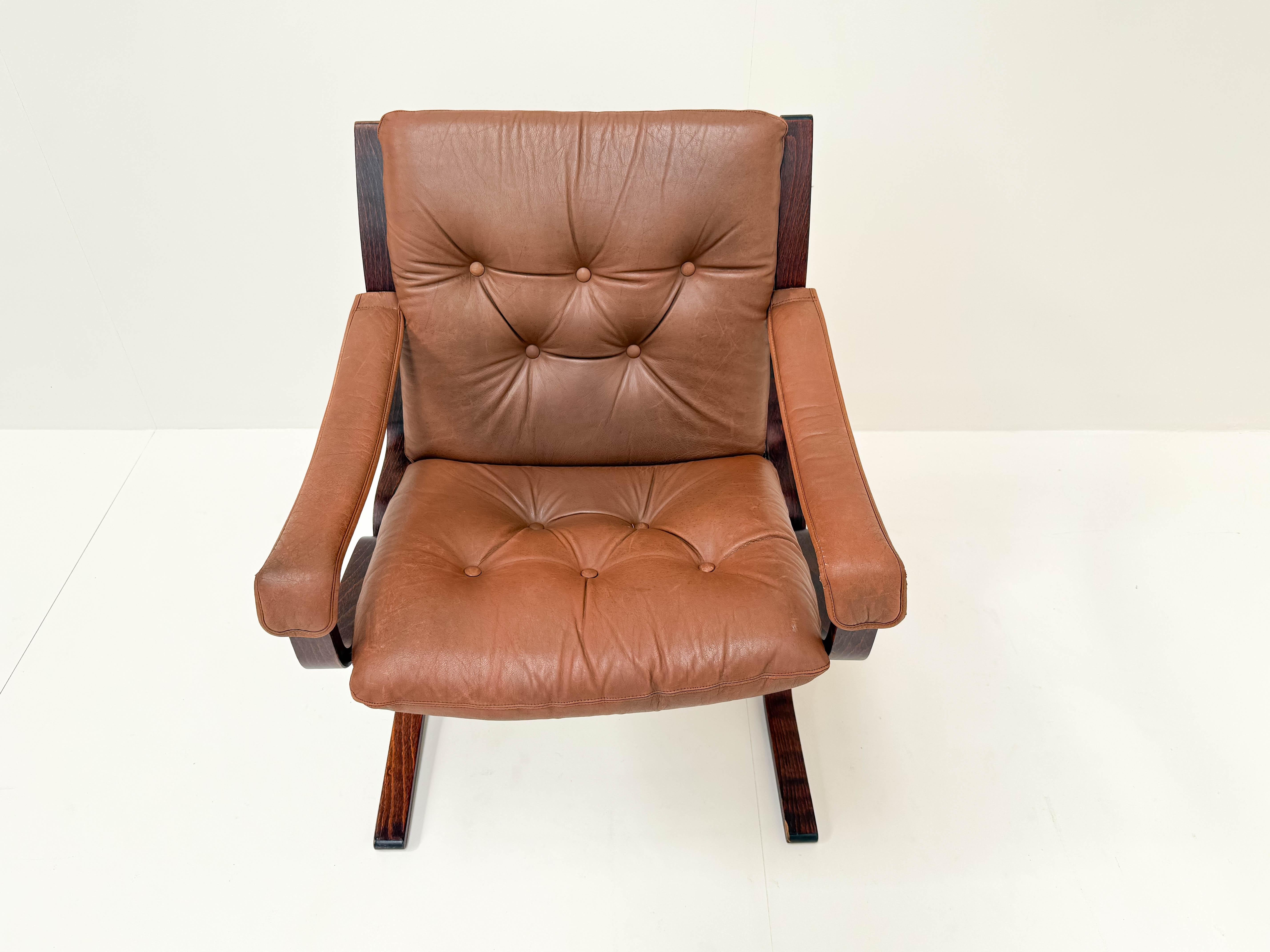 Mid-Century moderno Ingmar Relling per Westnofa Siesta Lounge Chair in vendita