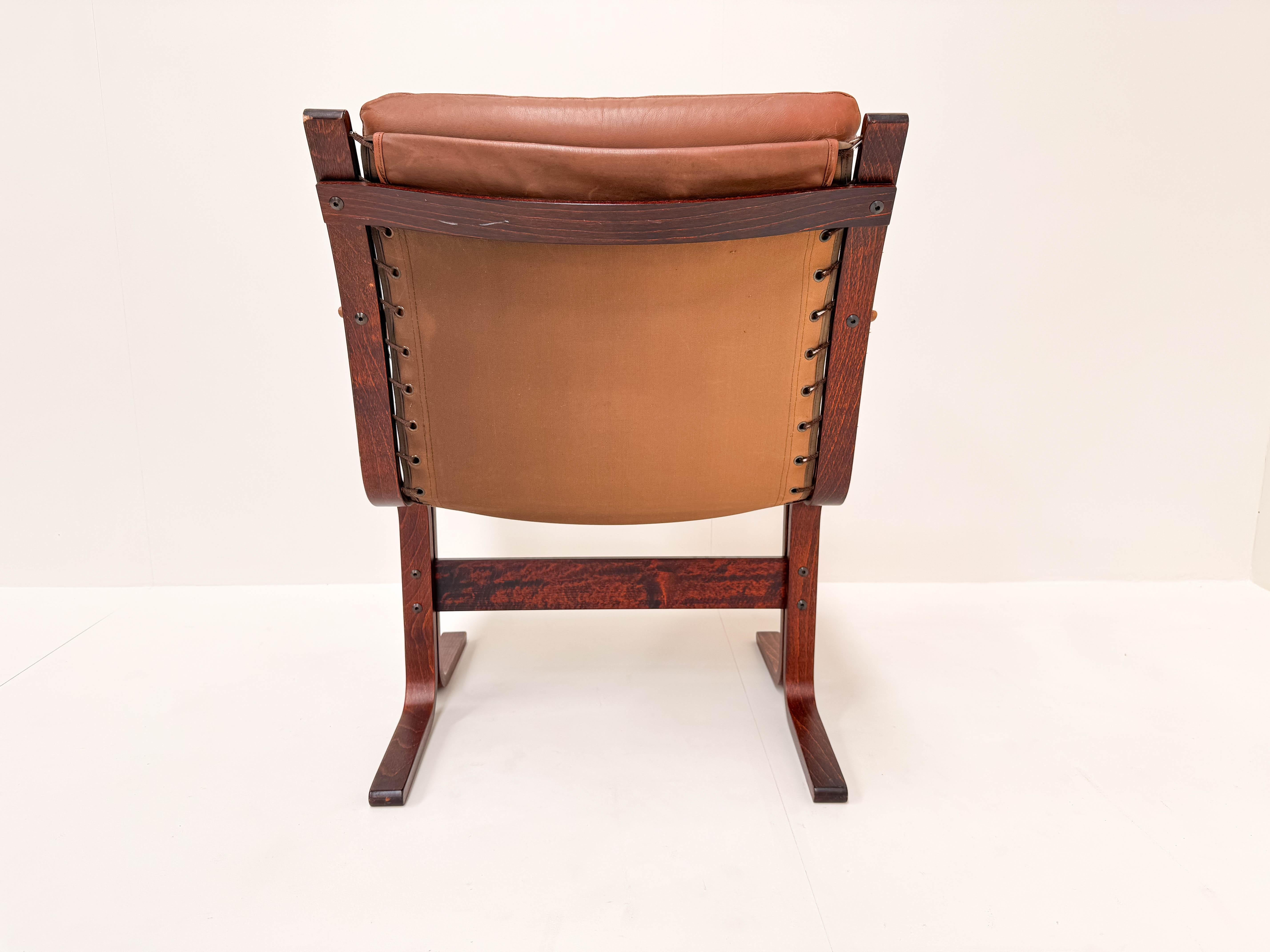Pelle Ingmar Relling per Westnofa Siesta Lounge Chair in vendita