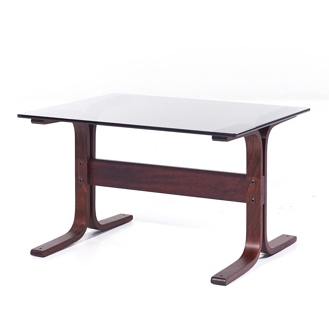 Moderne Ingmar Relling pour Westnofa Table d'appoint en verre Siesta Mid Century en vente