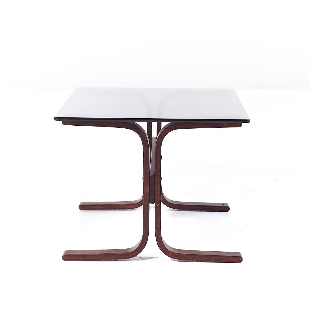 Ingmar Relling pour Westnofa Table d'appoint en verre Siesta Mid Century Bon état - En vente à Countryside, IL