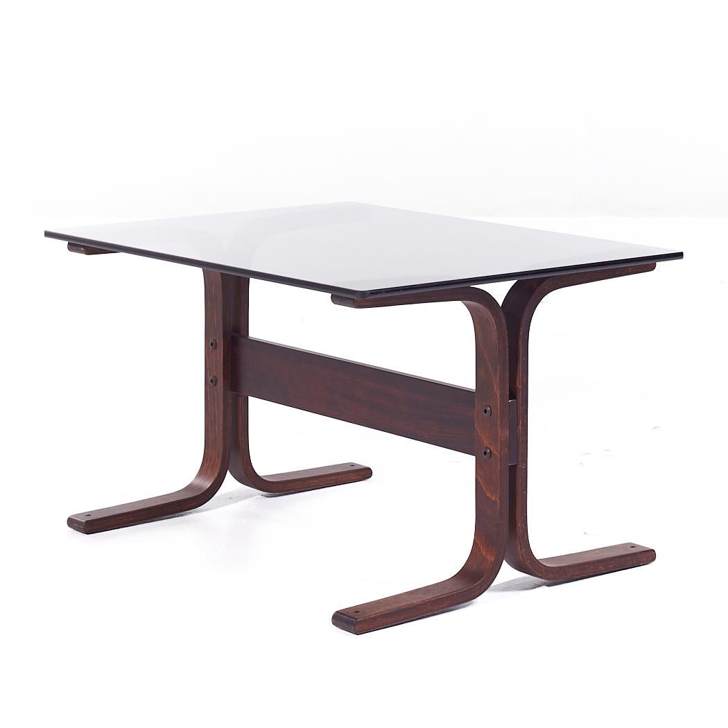 Ingmar Relling pour Westnofa Table d'appoint en verre Siesta Mid Century en vente 1
