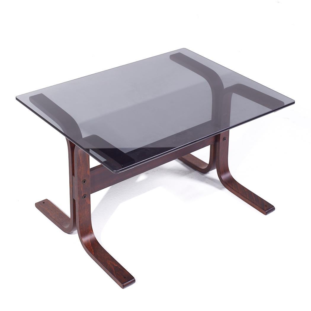 Ingmar Relling pour Westnofa Table d'appoint en verre Siesta Mid Century en vente 2